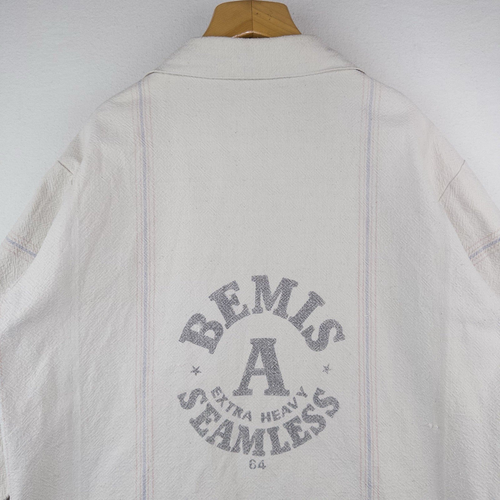 40’s Vtg Authentic Bemis “A” Grain Sack Work Chore Jacket XL (48)