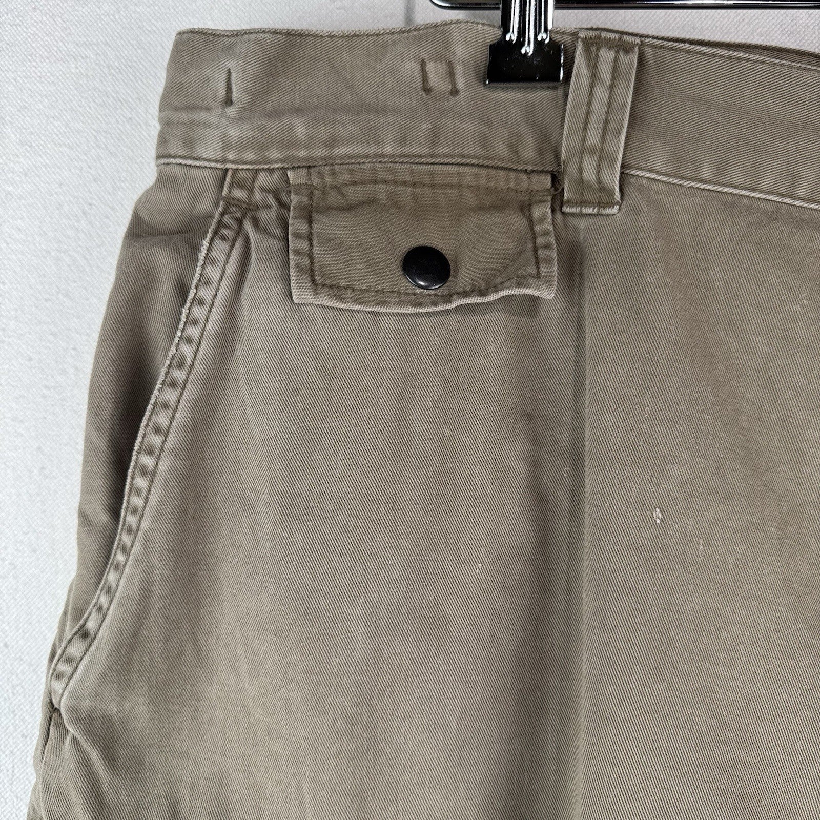 90s Vtg Polo Ralph Lauren Pants Cargo 67 Chino Mens 40x30 Brown Button Fly
