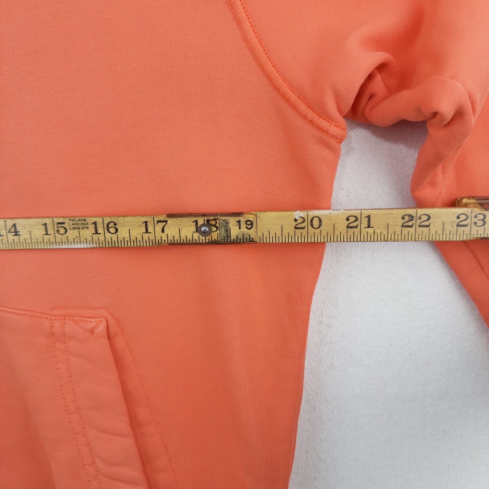 Stone Island Loopback Organic Cotton Orange Hoodie Men’s Medium