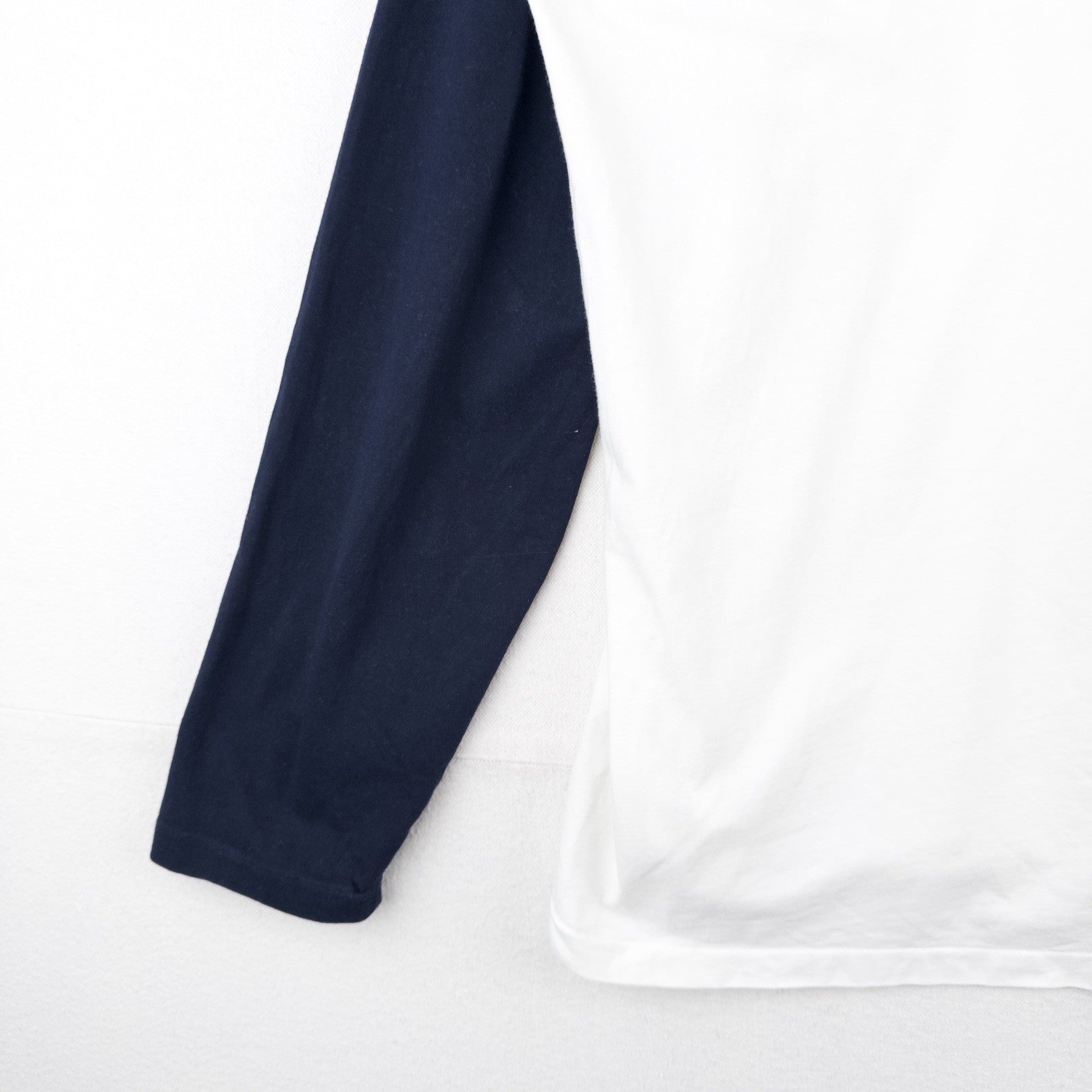 Polo Ralph Lauren Baseball T-Shirt Chest Logo Long Sleeve Mens XL Blue White