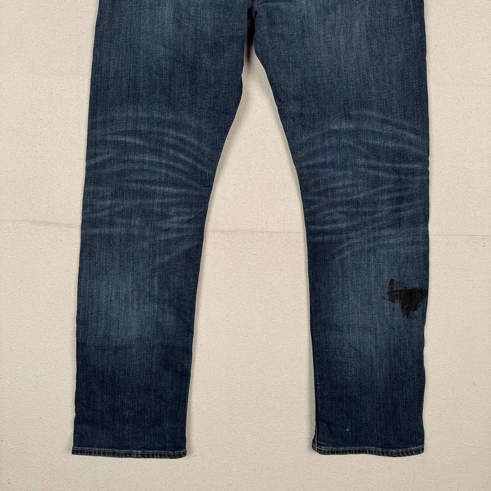 Polo Ralph Lauren Hampton Jeans Mens 36x32 Denim Relaxed Straight *Distressed