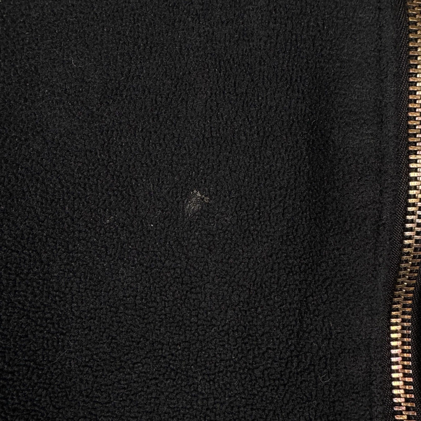 Vintage Polo Ralph Lauren Fleece Leather Trim Men’s Black L Jacket Distressed*