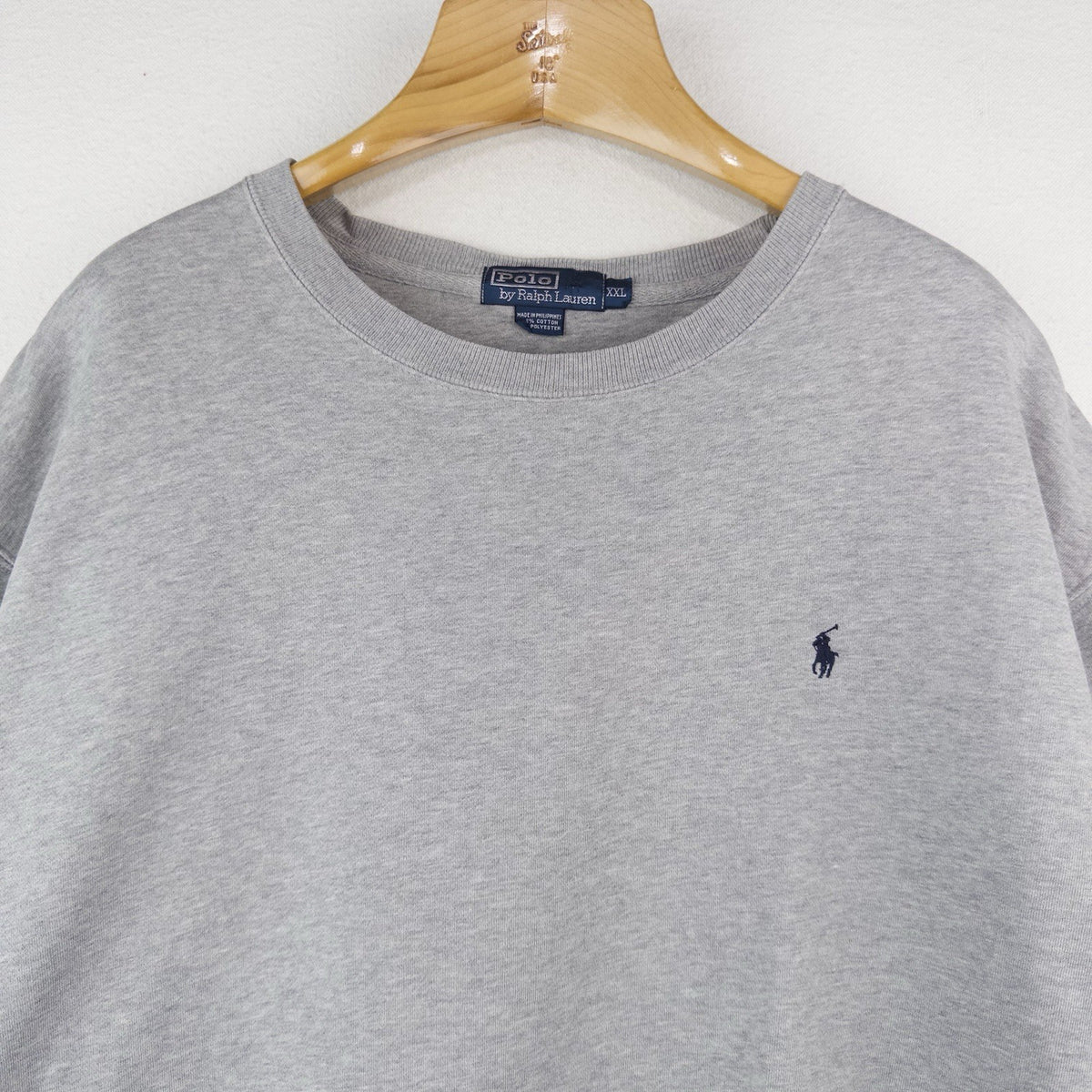 90’s Vtg Polo Ralph Lauren Sweatshirt Men’s 2XL Crewneck Gray USA *Read