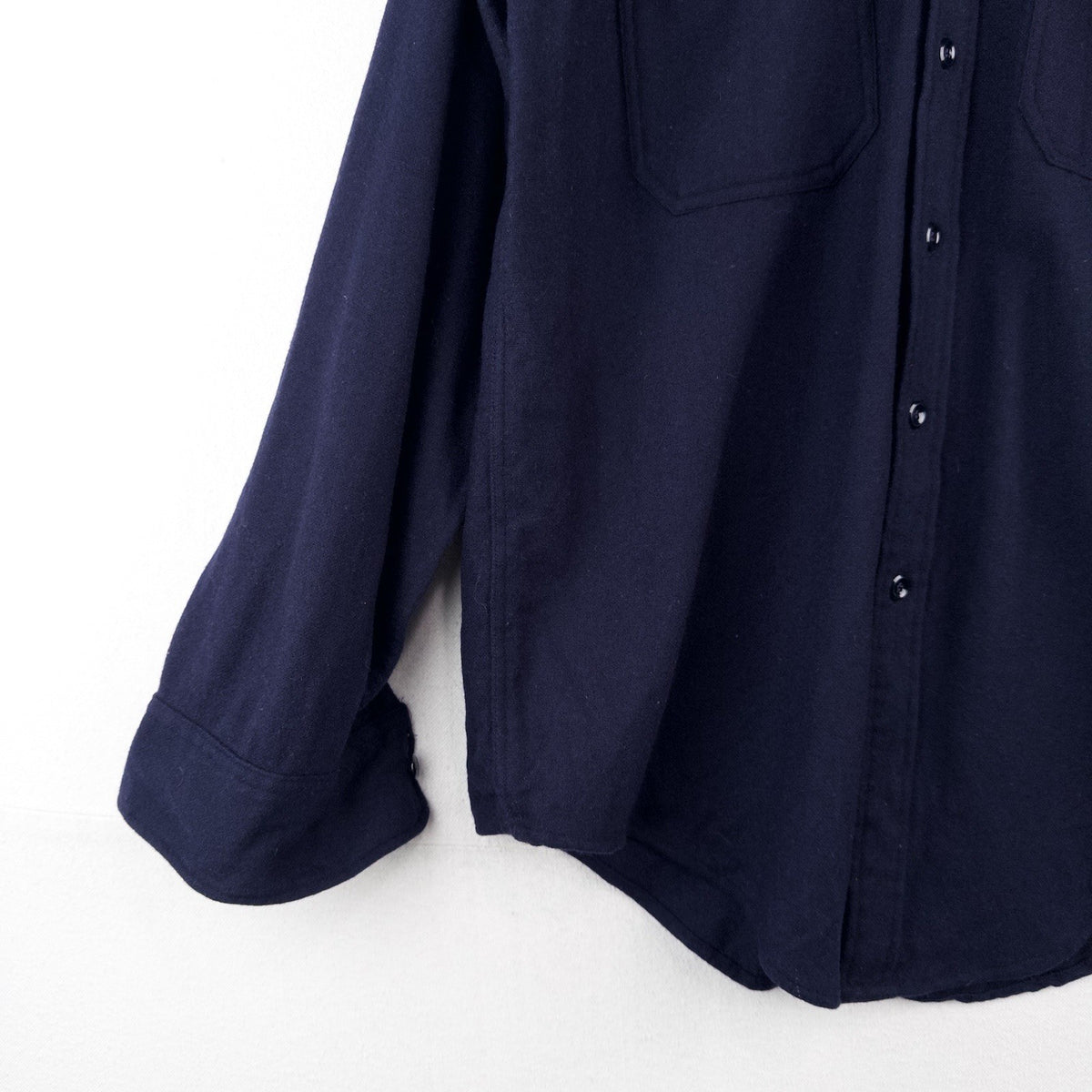 50’s Vintage Military Wool Navy Blue Shirt Elbeco Regulation Men’s 15.5 Large