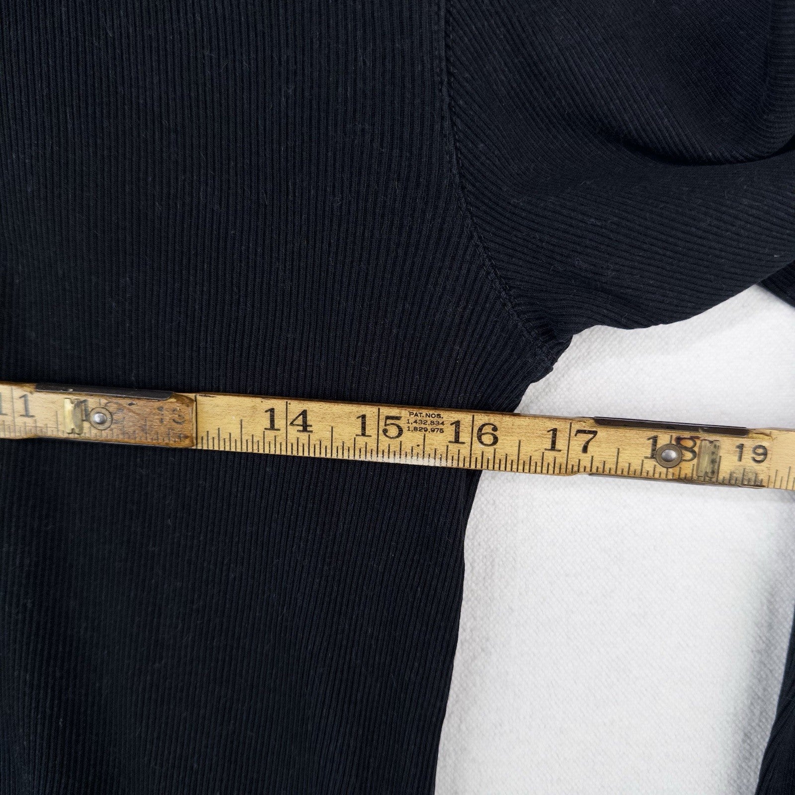 Polo Ralph Lauren Black Ribbed Lightweight Henley Shirt Men’s L *Distressed