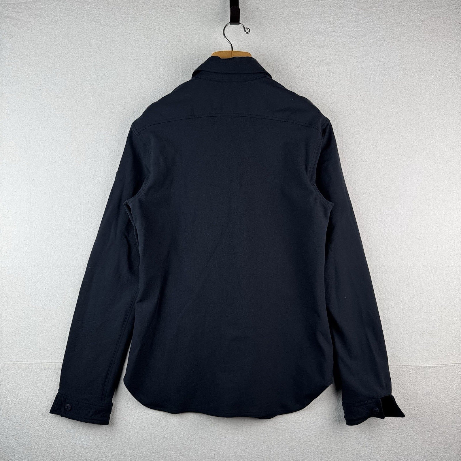 Vintage Ralph Lauren Polo Sport Women’s 12 Navy Blue Military Shirt Stretch