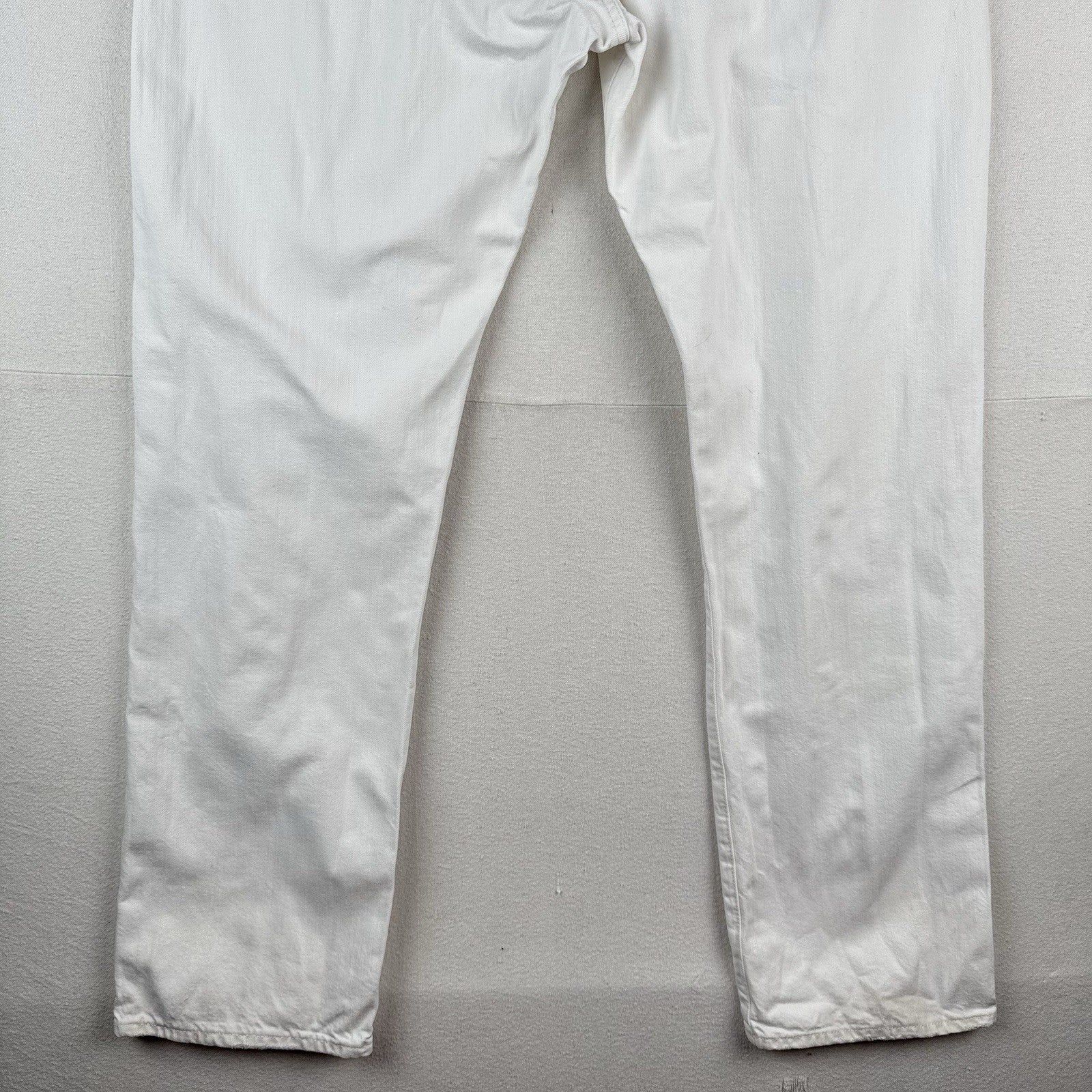 Polo Ralph Lauren Hampton Relaxed Straight 44Tx36 Tall White Denim Jeans