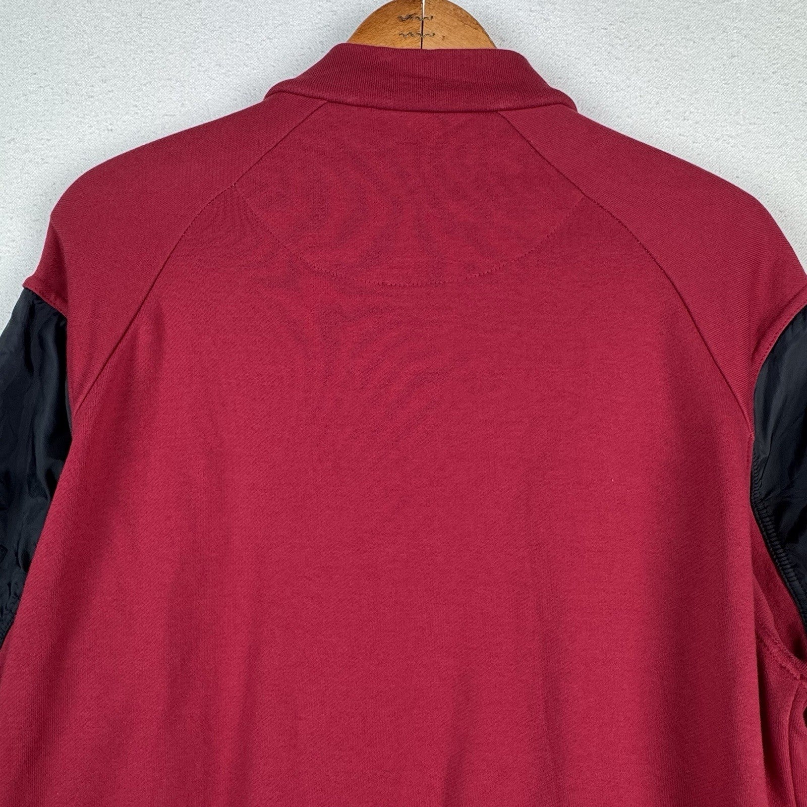 Armani Exchange Maroon Red Black White Bomber Jacket Men’s Large