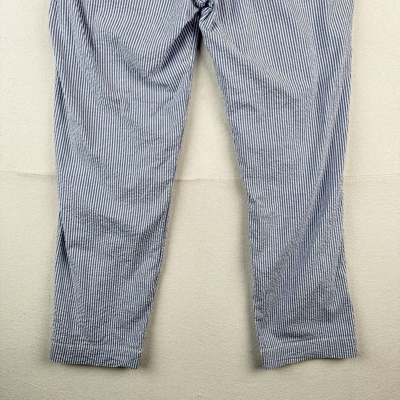Polo Ralph Lauren Seersucker Stretch Straight Fit Pants 36x30 Flesh Pony *Read