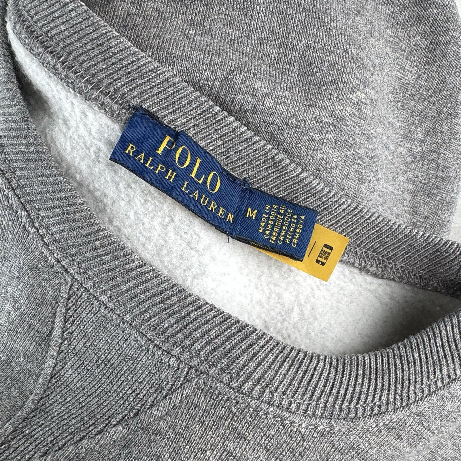 Polo Ralph Lauren Sweatshirt Women’s M Gray Crewneck Pony Logo Fleece *Read