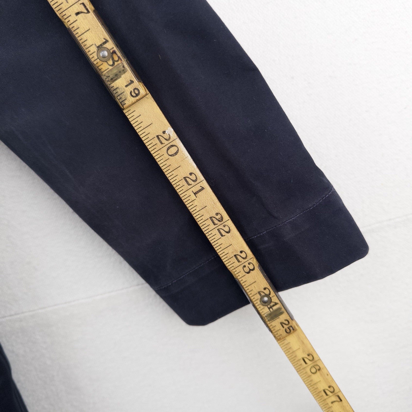 APC Navy Blue Hooded Trench Rain Coat Mac Parka Jacket Men’s Small S