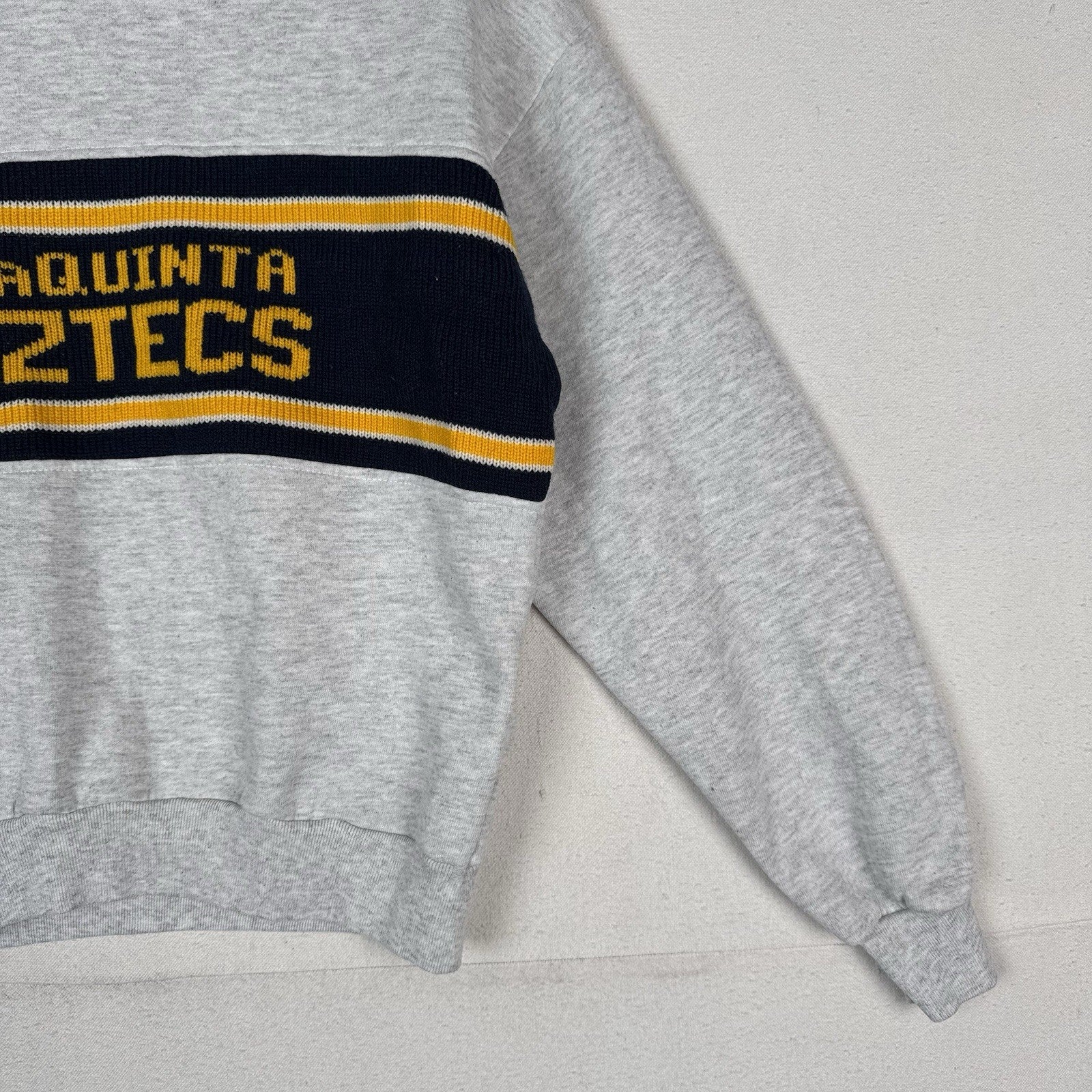 Vintage Laquinta Aztecs Sweater Knit Collared Sweatshirt Jerzees XL