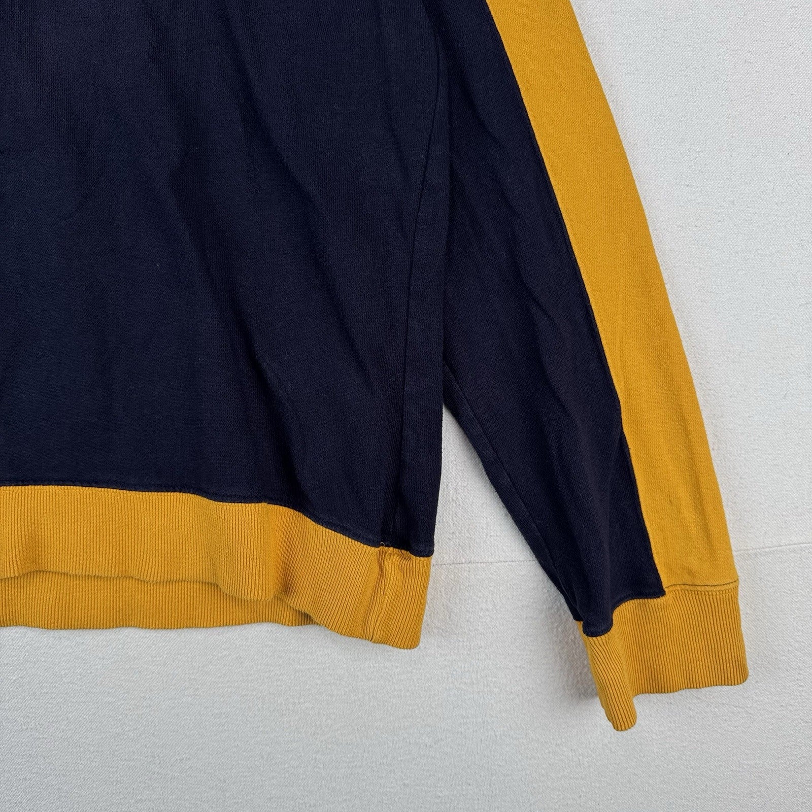90’s Vtg Ralph Lauren Polo Jeans Co Men’s L Sweatshirt Blue Yellow Made In USA