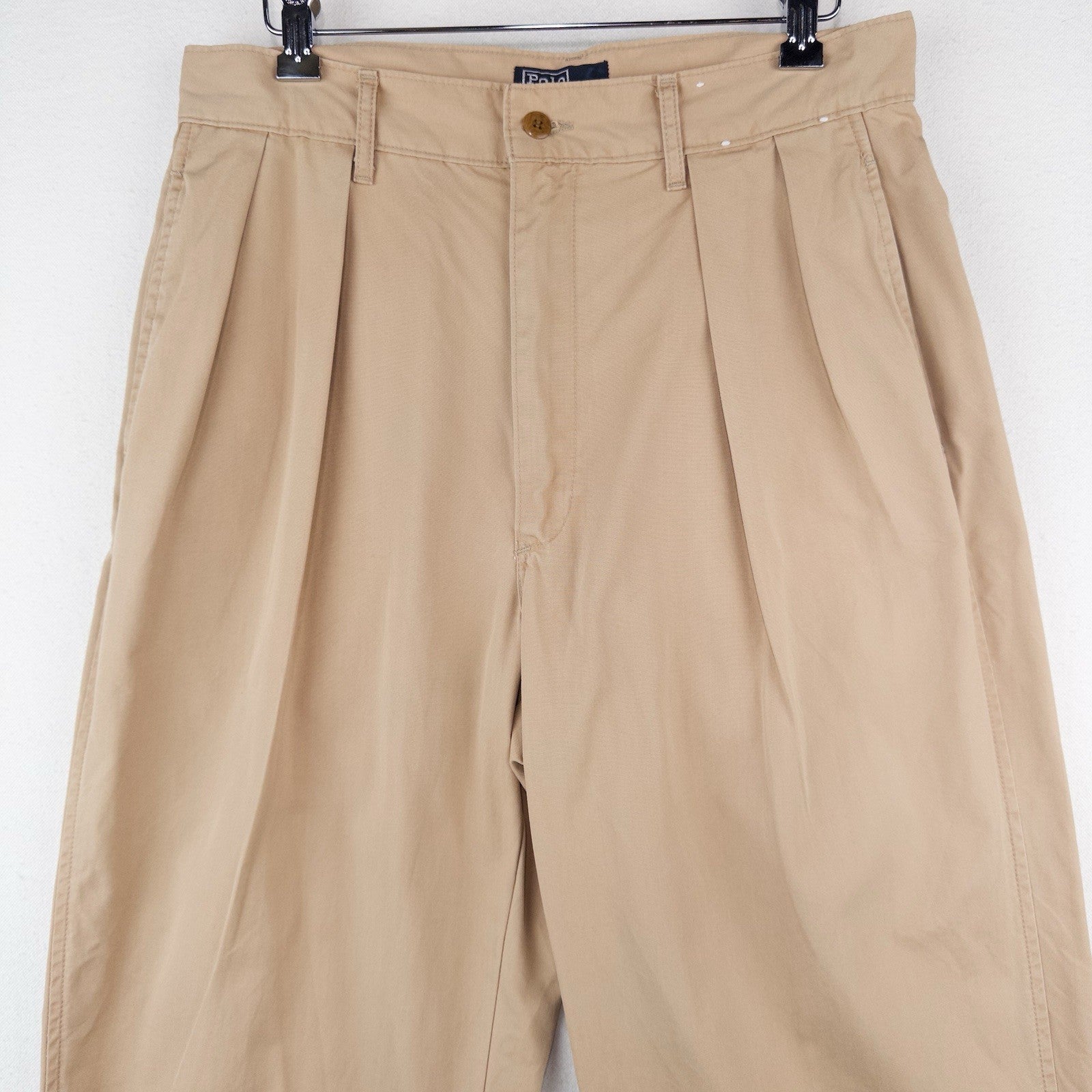 80’s Vtg Polo Ralph Lauren Lightweight Utility Chinos 32x34 (13” Rise) USA *Read