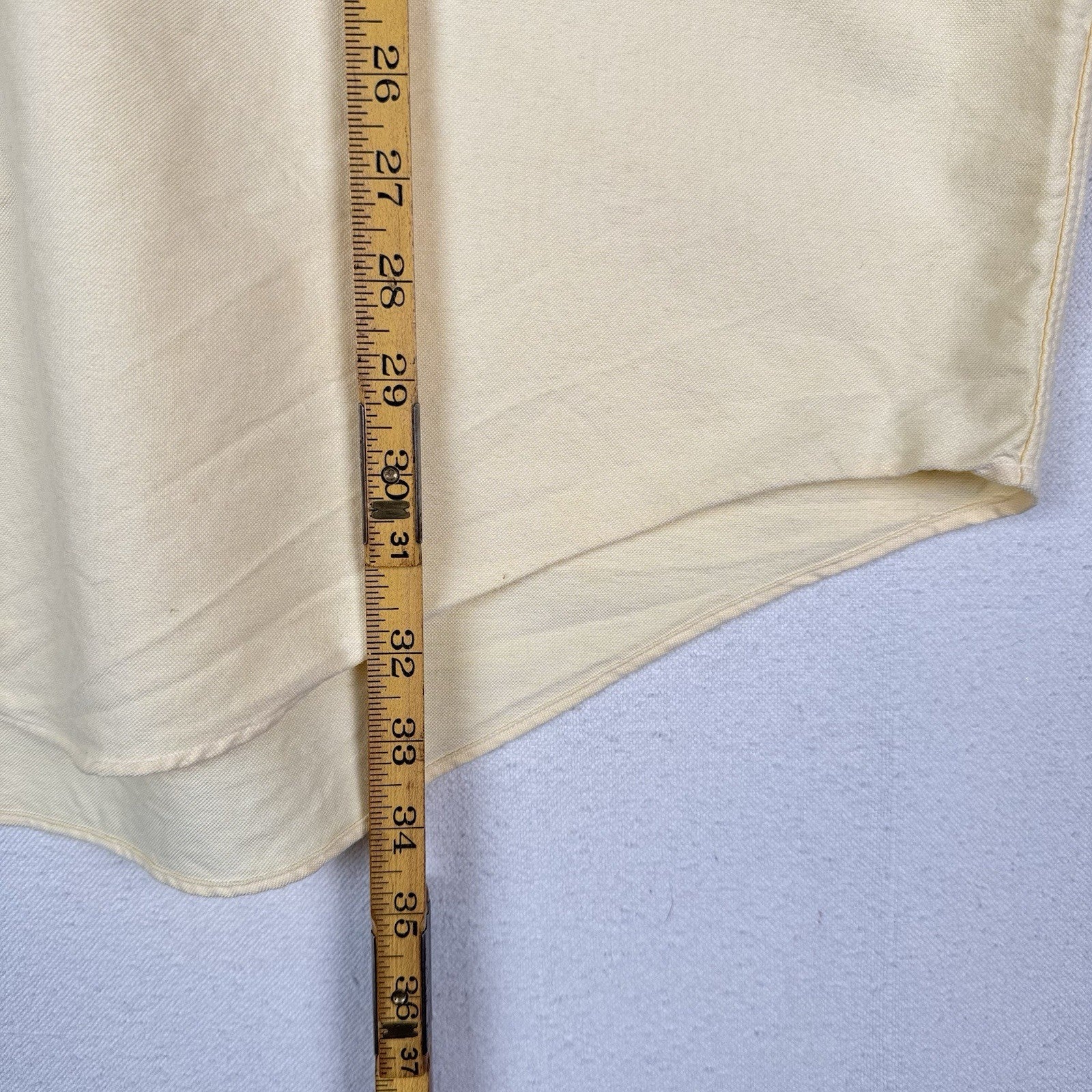 Vtg Ralph Lauren Mens 2XL Yellow Classic Fit Button Down Oxford Shirt Flesh Pony