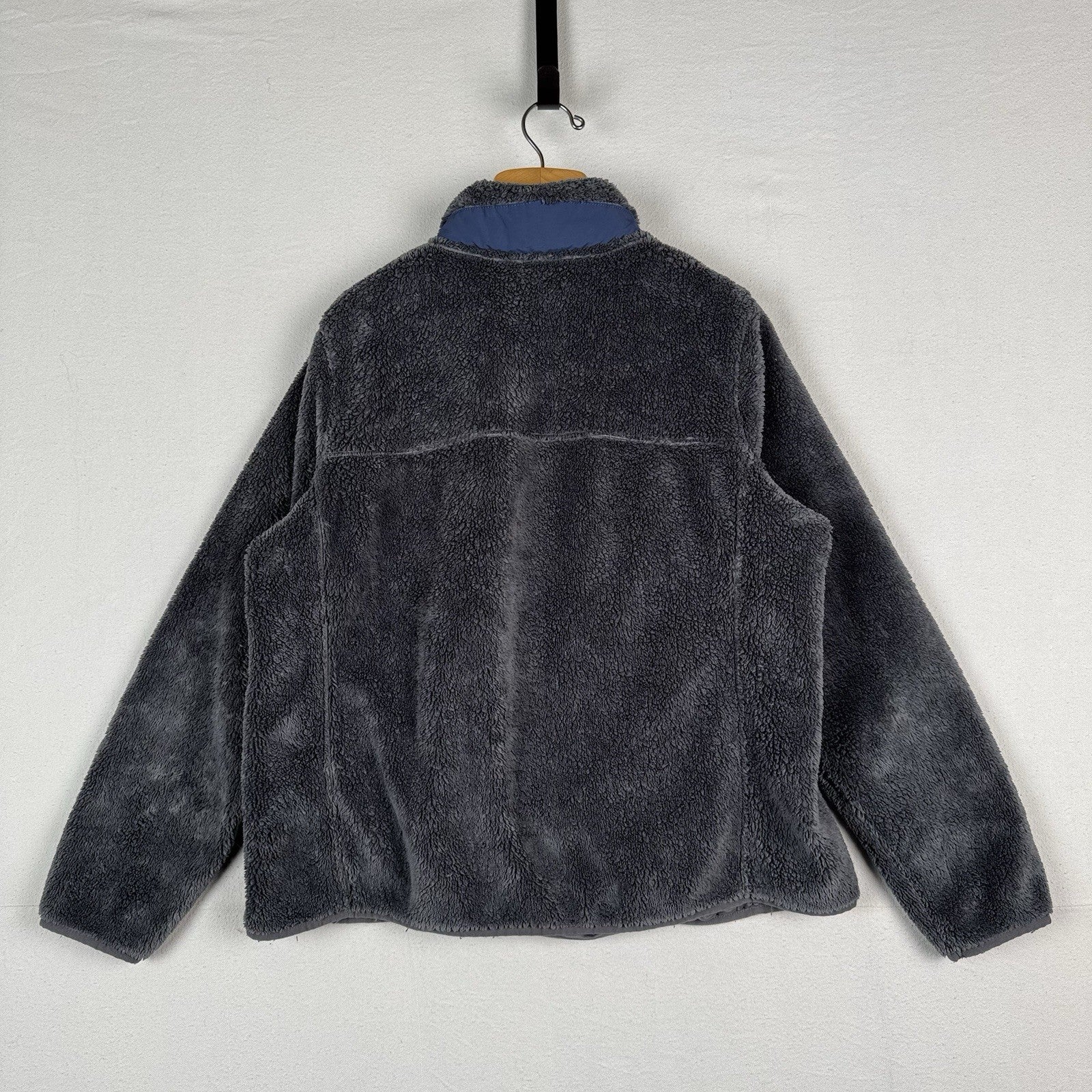 LL Bean Women’s  XL/2XL Gray Thick High Pile Fleece 1/4 Snap Pullover Jacket