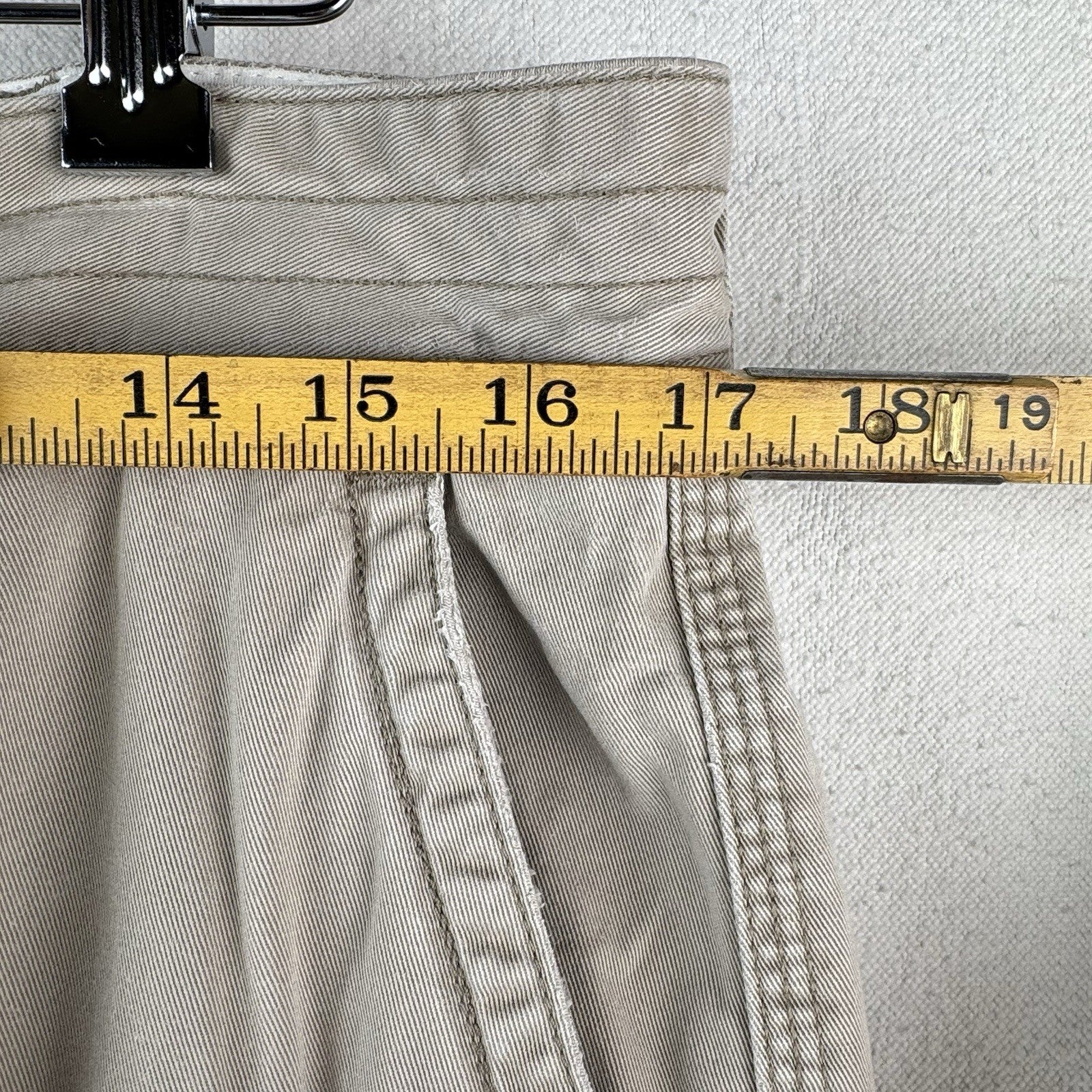 Vtg Polo Ralph Lauren Chino Classic Cargo Shorts Vintage Tan Khaki Men’s 34x10