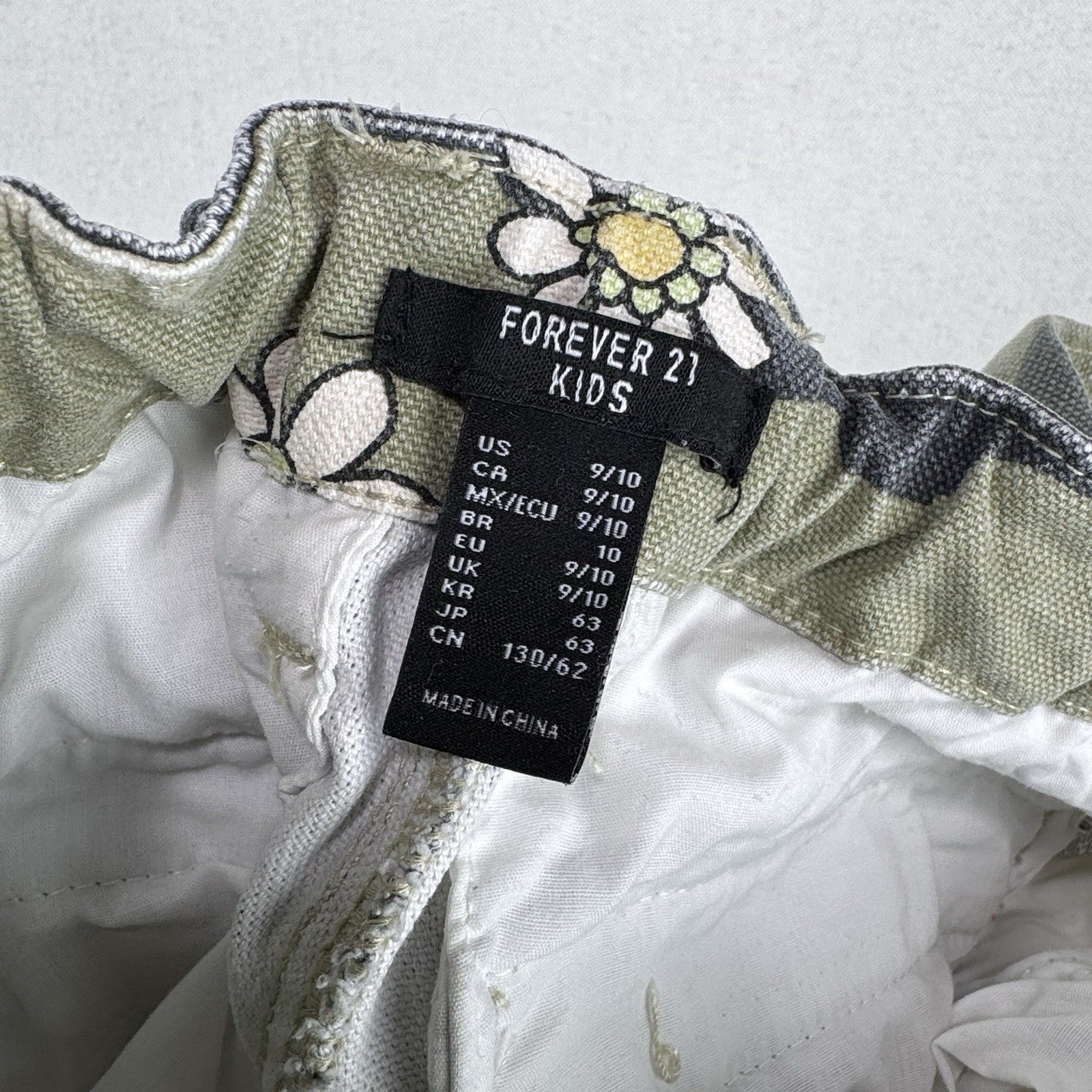 Floral Camouflage 2-piece Girl’s 9-10 Utility Jacket And Jogger Pants Forever 21