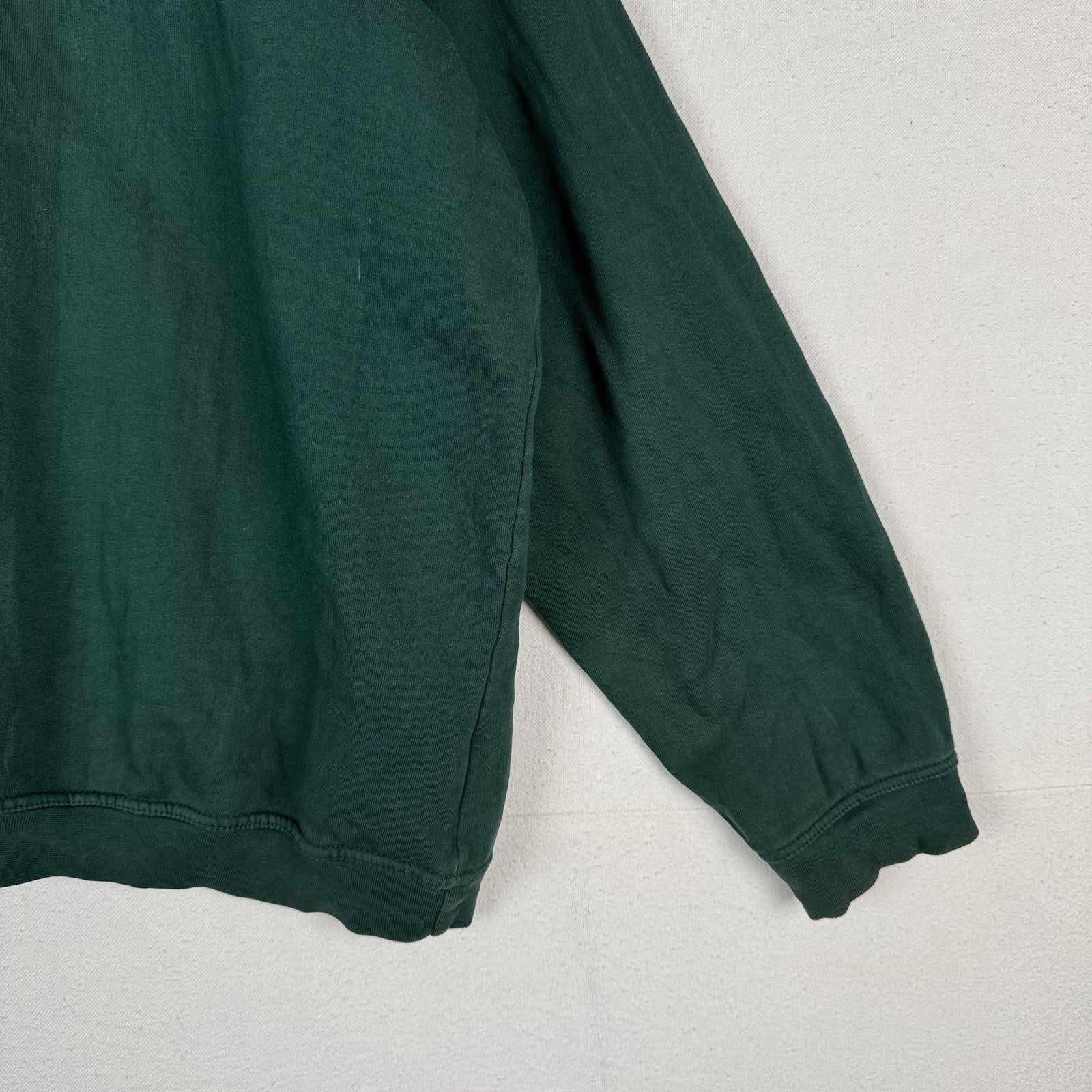 Vintage 80s Polo Ralph Lauren Men’s L Mock-neck Sweatshirt Green Made In USA