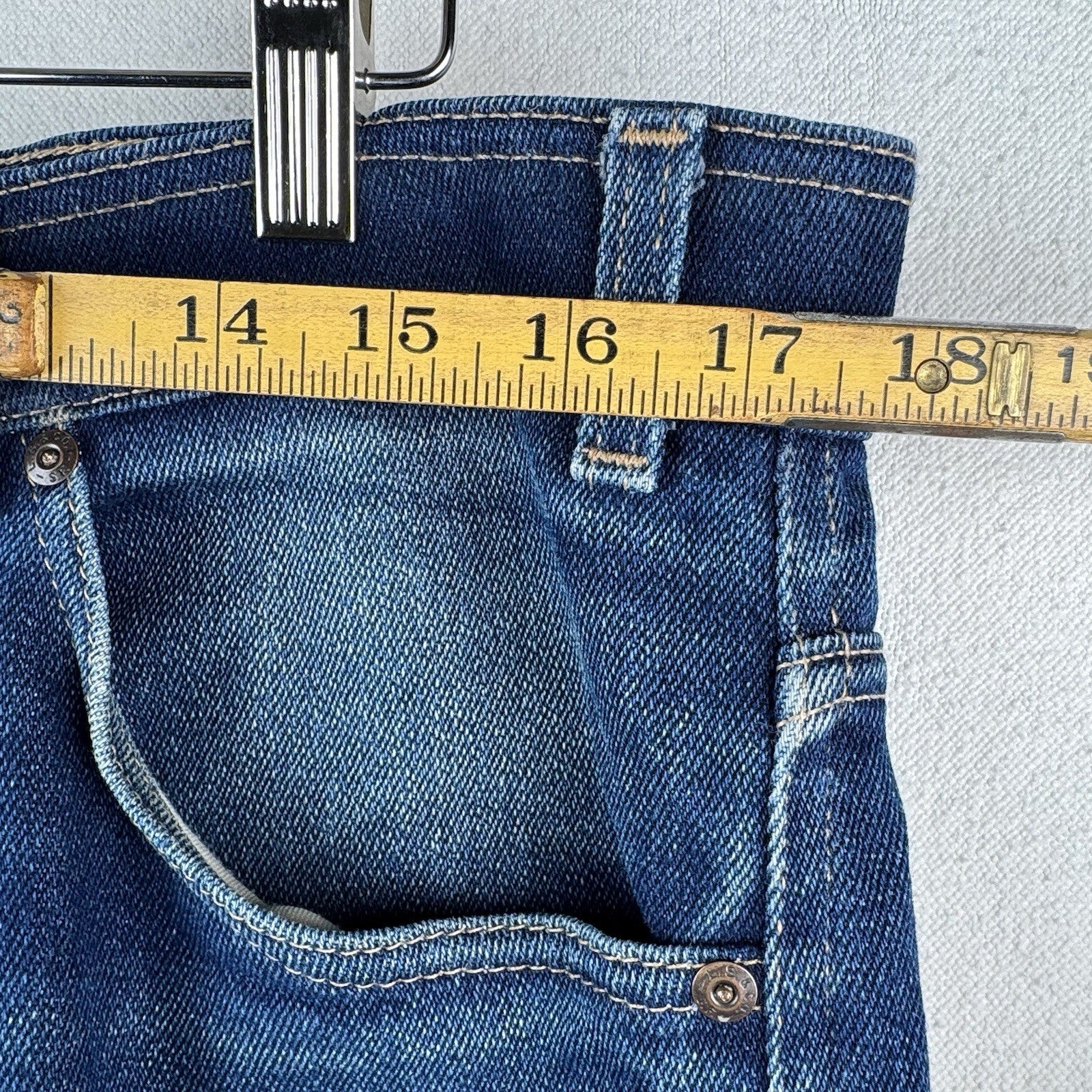 70's Vtg Levi's Blue Tab Bootcut 9" Jeans For Men with a Skosh More 34x30