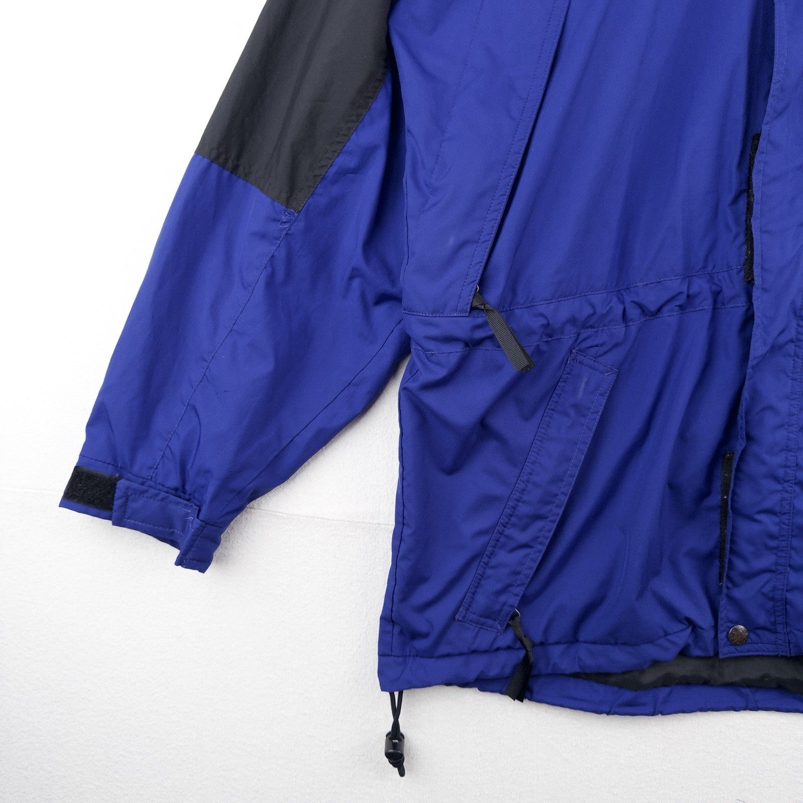 90’s Vtg The North Face Mens S Royal Blue Black Hydrenaline Packable Hood Jacket