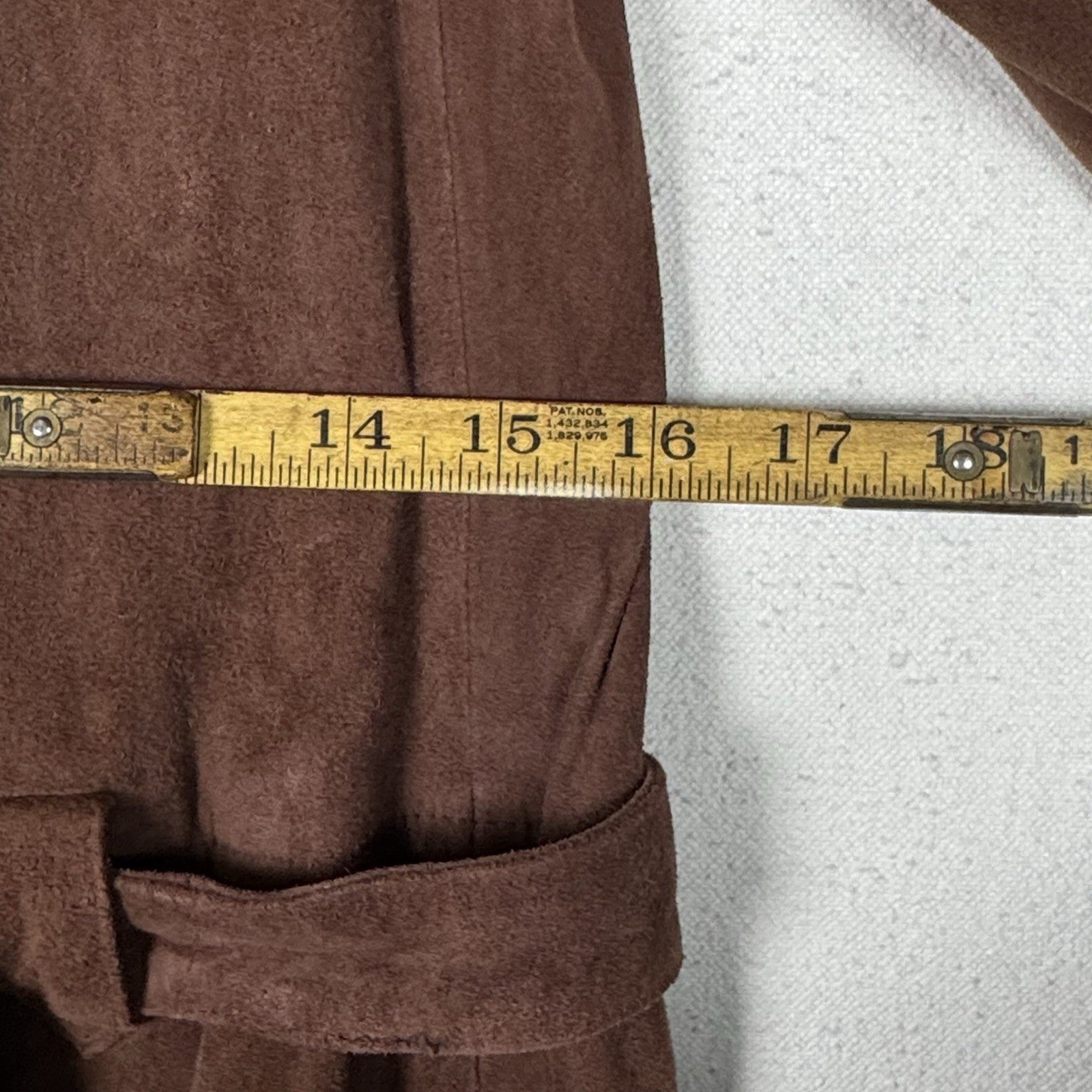 Elizabeth and James Long Suede 100% Real Leather Jacket Size XS