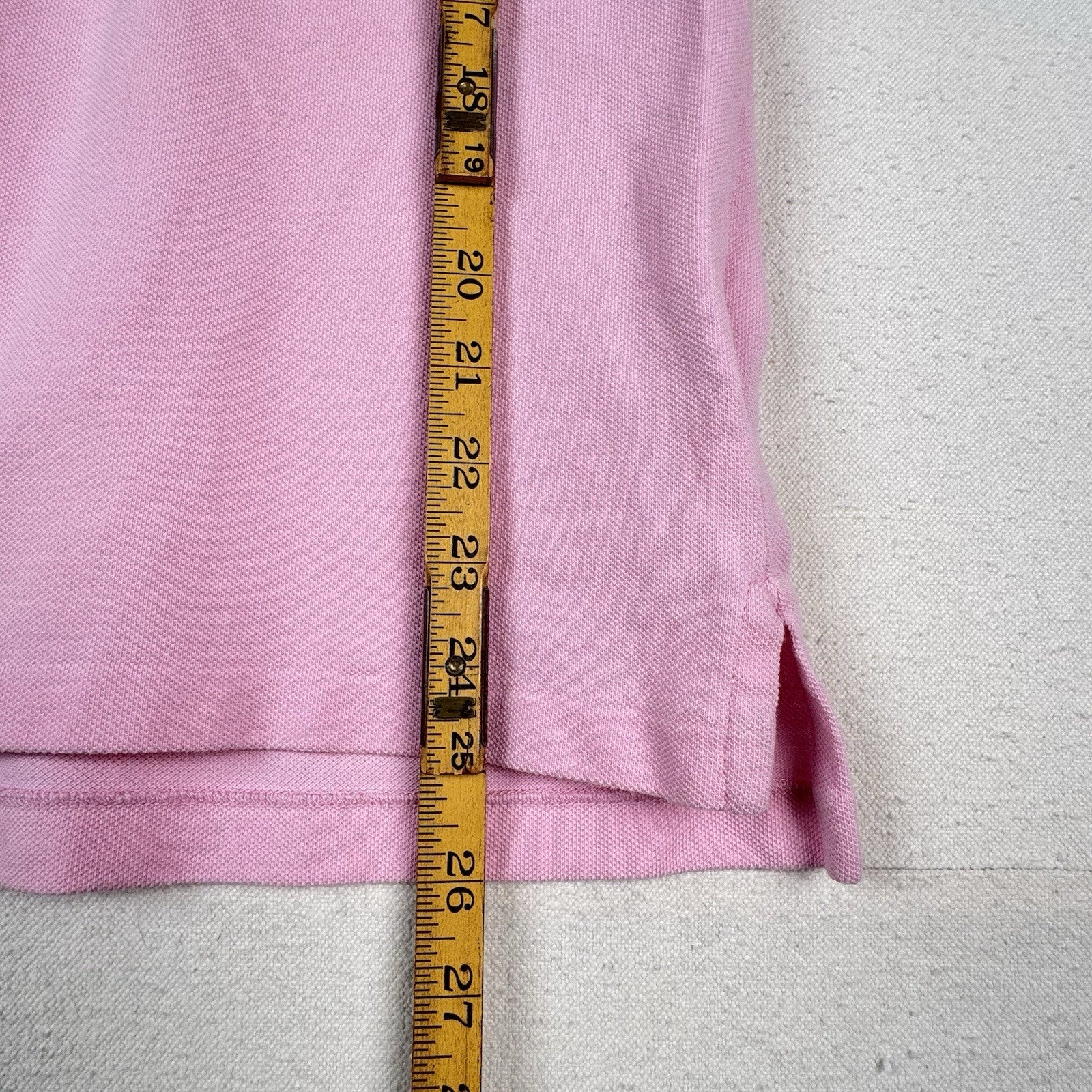 Polo Ralph Lauren Short Sleeve Navy Pony Mesh Pink Youth L (14-16)