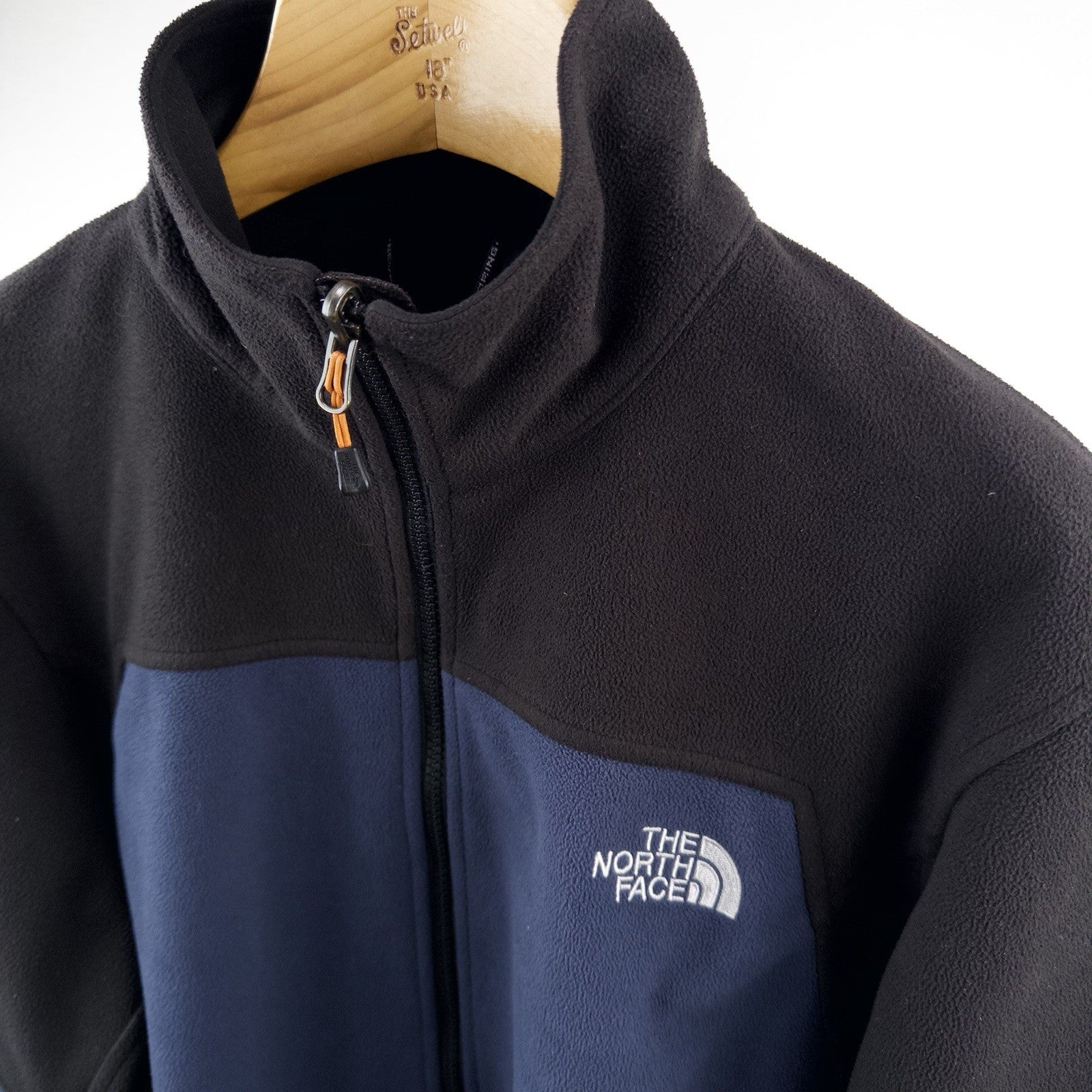 The North Face Men's Large Soft Shell Microfiber Jacket Blue Black Grey