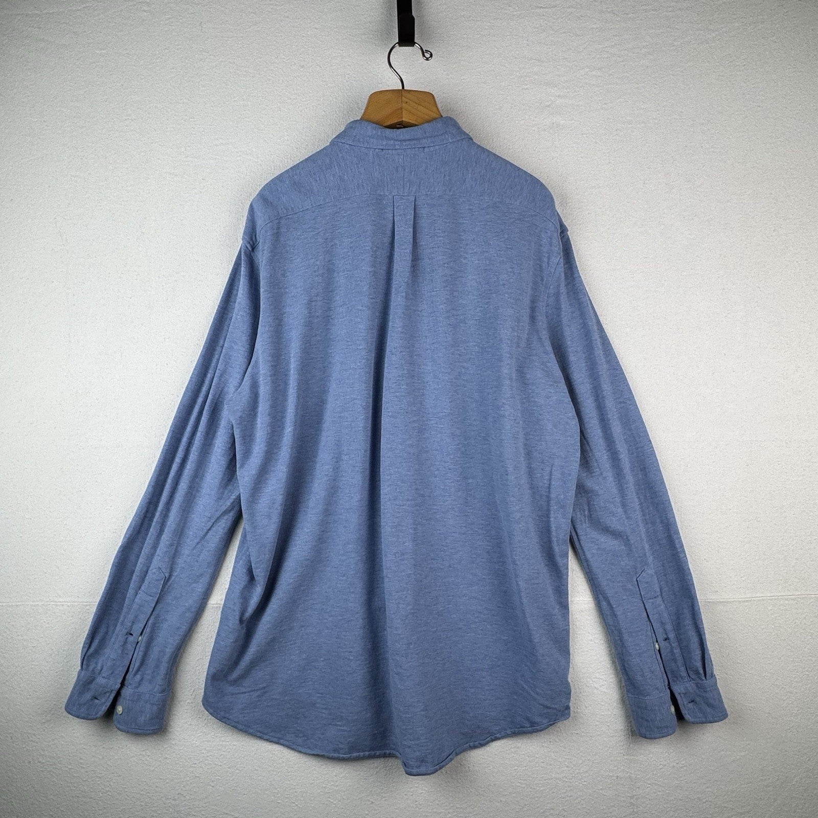 Polo Ralph Lauren Shirt Men’s 2XL Blue Featherweight Mesh Long Sleeve Button Up