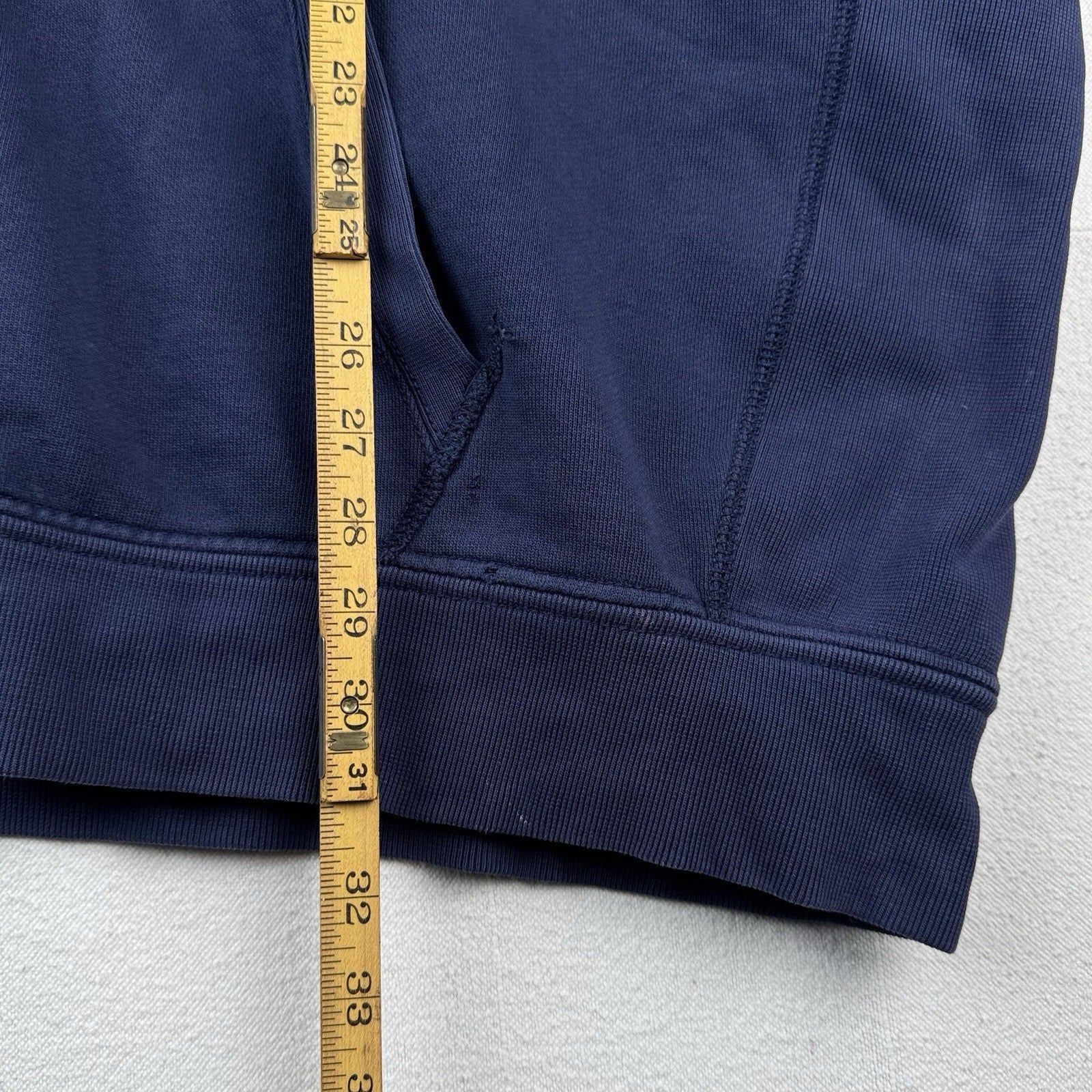 Vintage Ralph Lauren Hoodie Men’s 4XL Navy Blue Sweatshirt Full Double Zipper