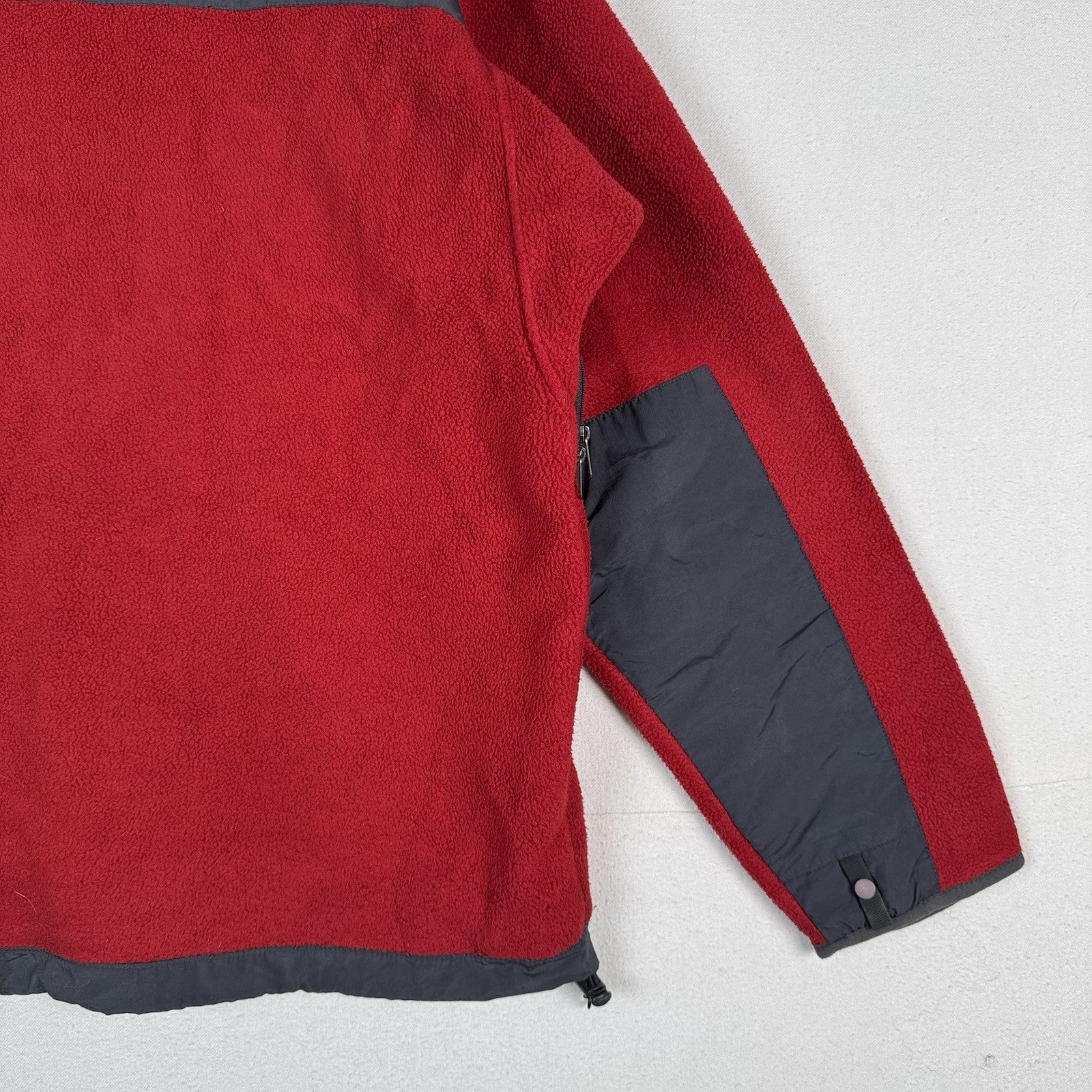 Vintage The North Face Denali Polartec Fleece Jacket Men’s Red/Gray Full Zip XL