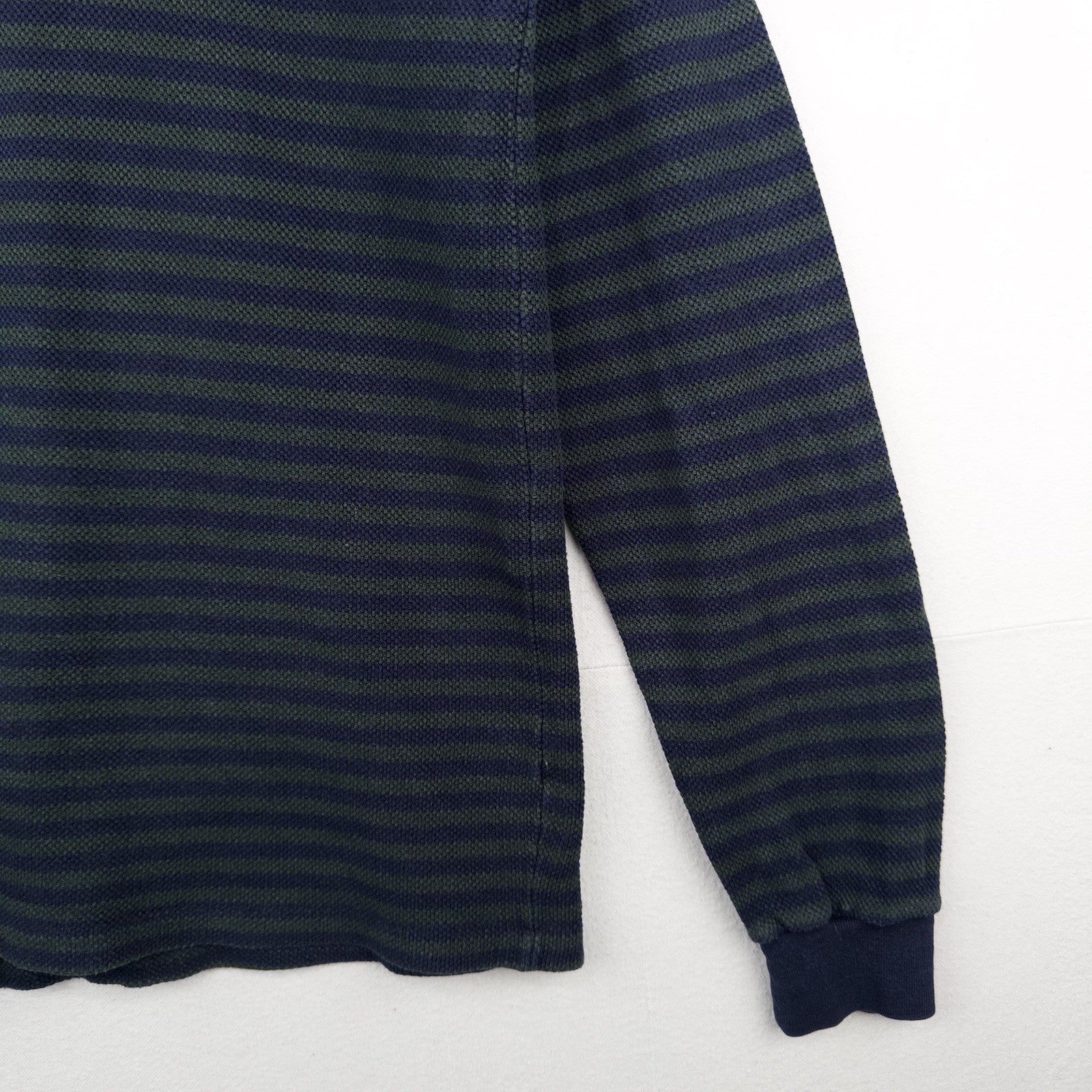 80’s Vtg Polo Ralph Lauren Men’s L Waffle Knit Stripe Turtleneck Made In USA