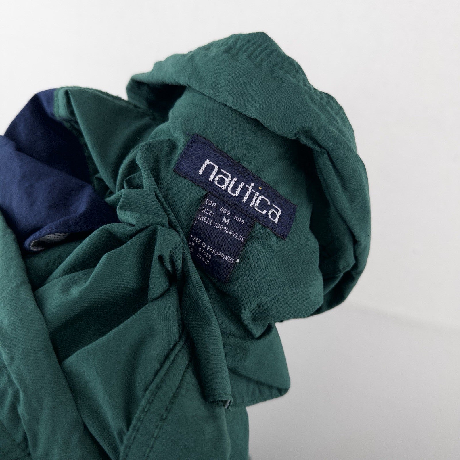 90’s Vtg Nautica Men’s 2 Piece Windbreaker TrackSuit Lined Blue Jacket L/Pants M