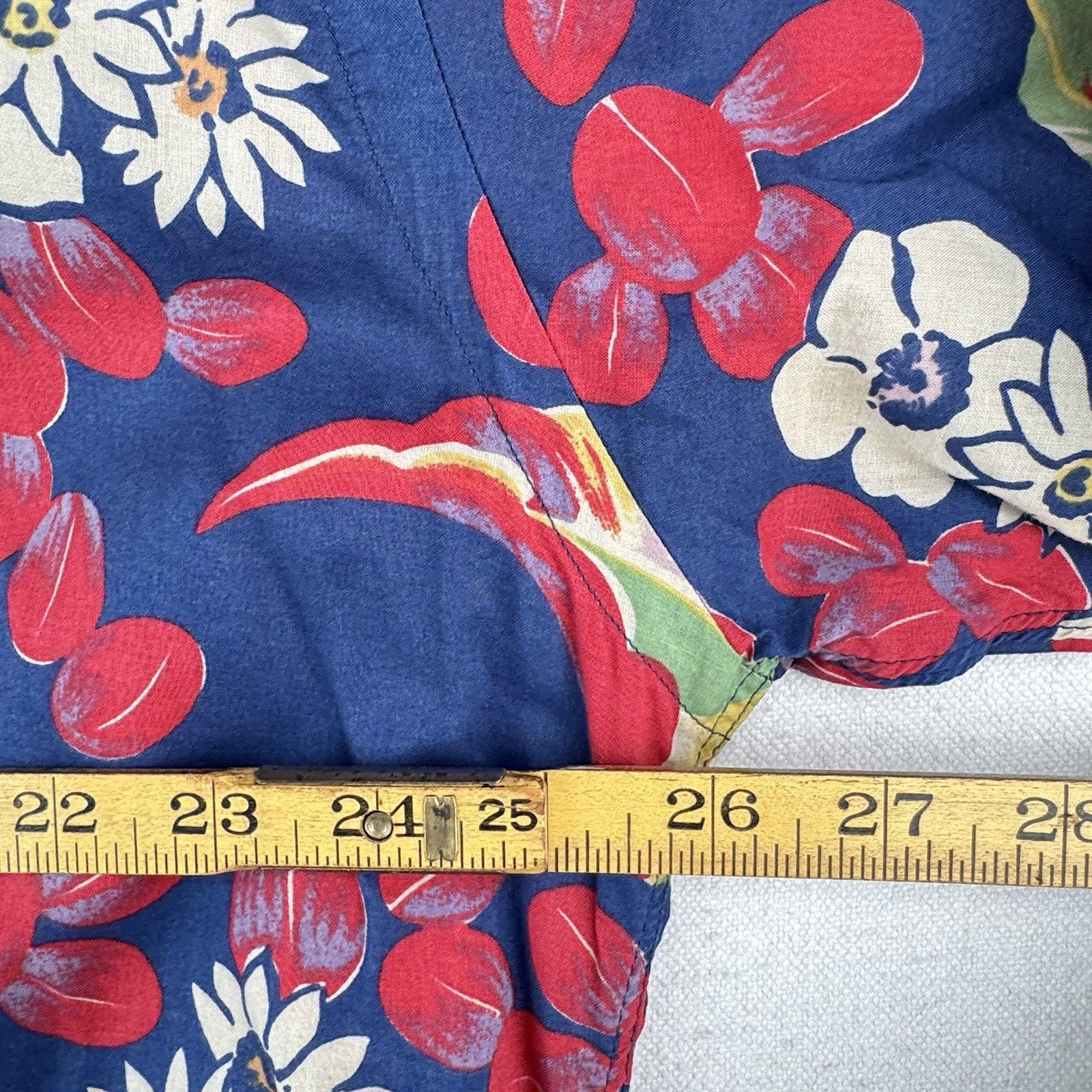 90’s Vtg Polo Ralph Lauren Floral Hawaiian Shirt 2XL Caldwell Loop Collar *Read