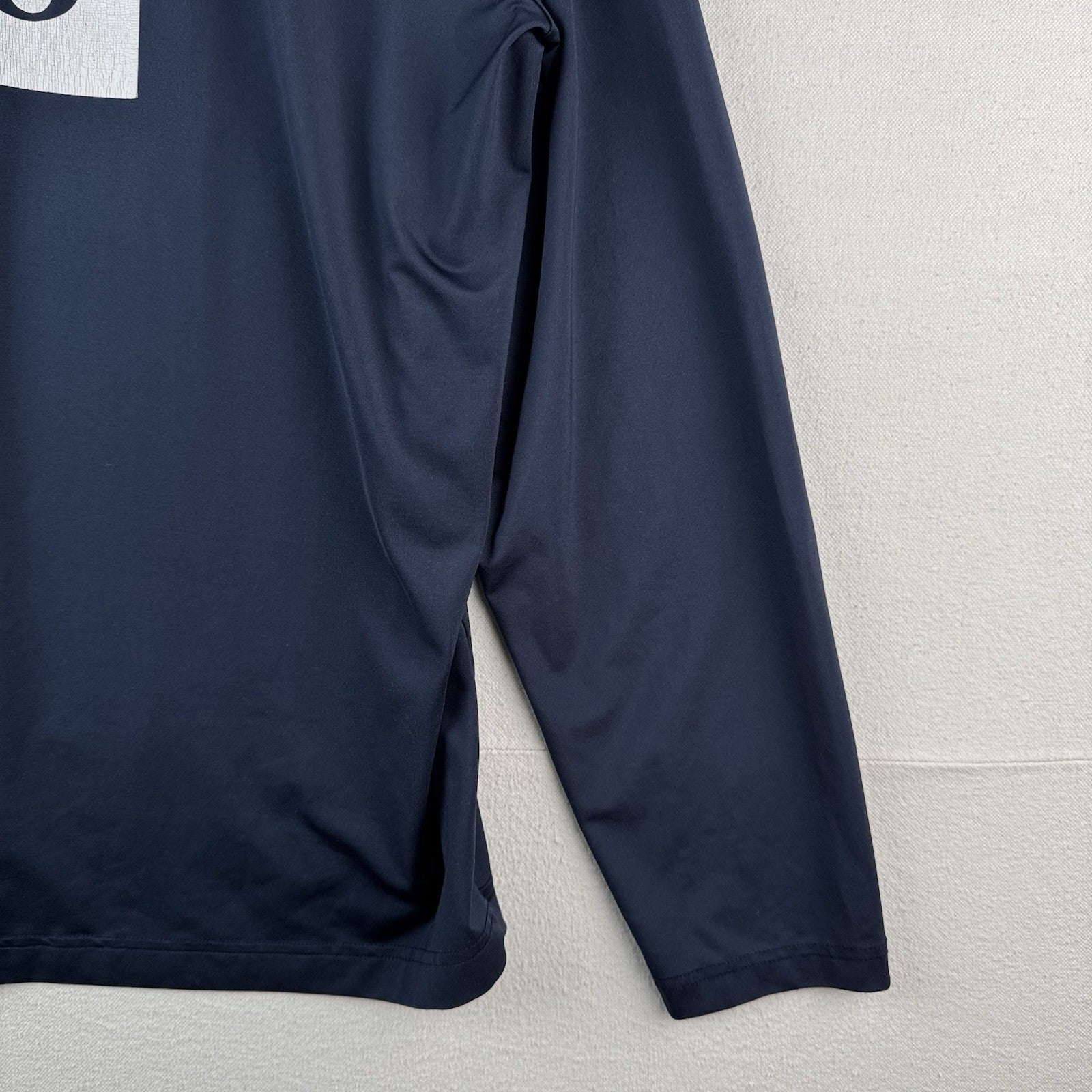 Brooks Brothers Mens Navy Blue Performance Long  Sleeve T-Shirt XL Stretch