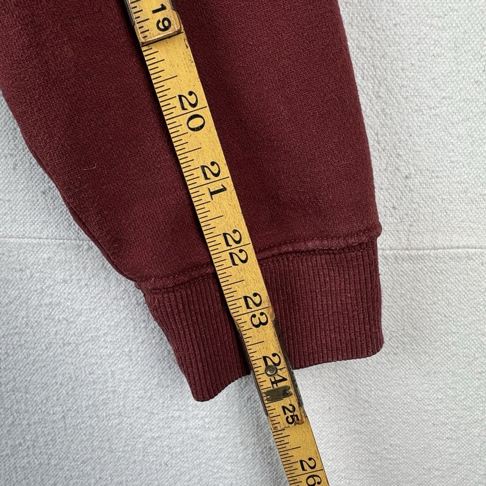 Vtg Columbia Bass Fishing Sweatshirt Men's M Crew Neck Red Maroon Fisherman