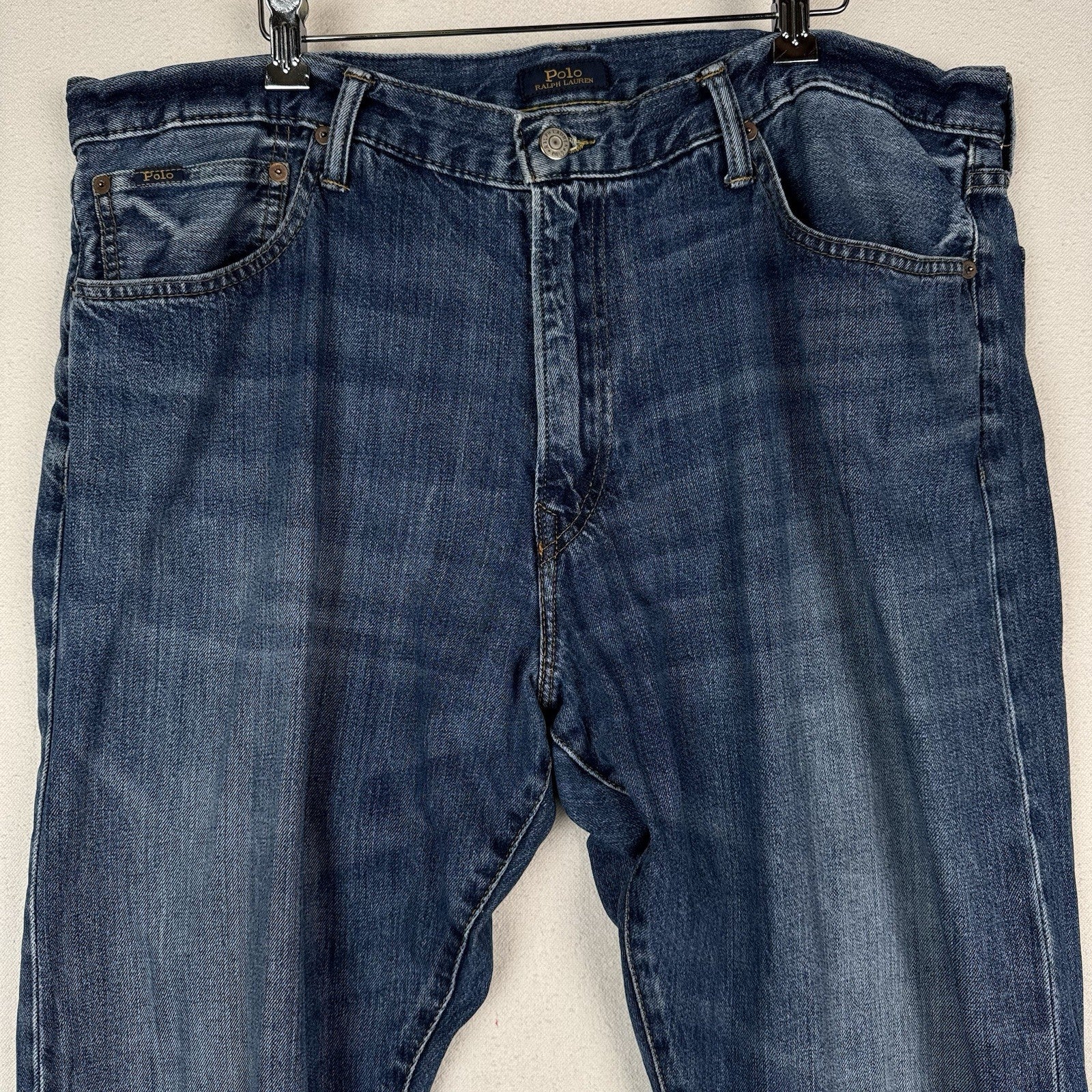 Polo Ralph Lauren Varick Jeans Mens 40x32 Blue Denim Slim Straight Leg Pants