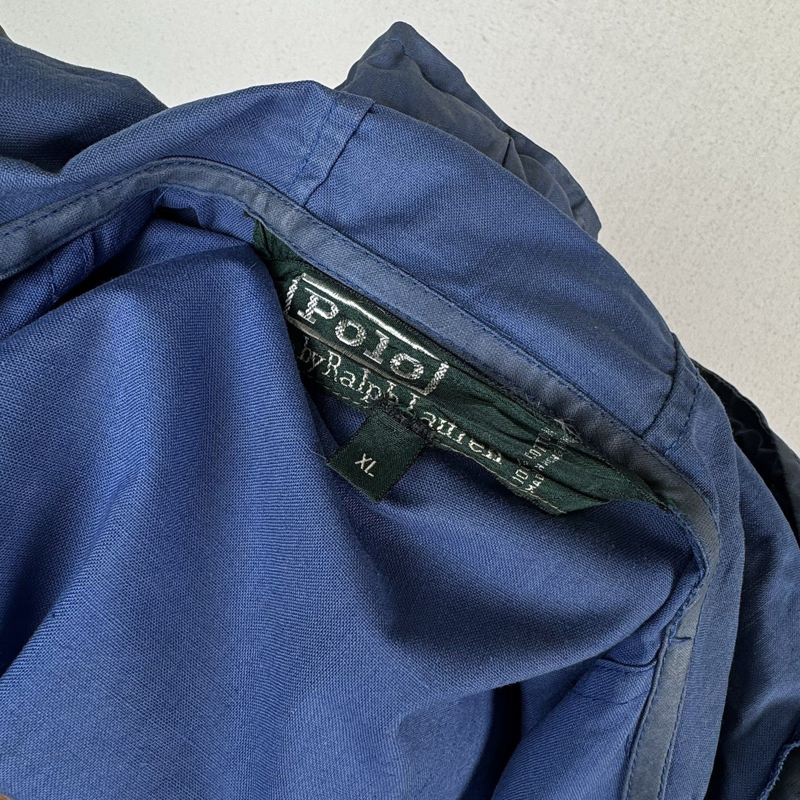 Vintage 80’s 90’s Ralph Lauren Military M-51 Jacket Mens XL Blue Cotton