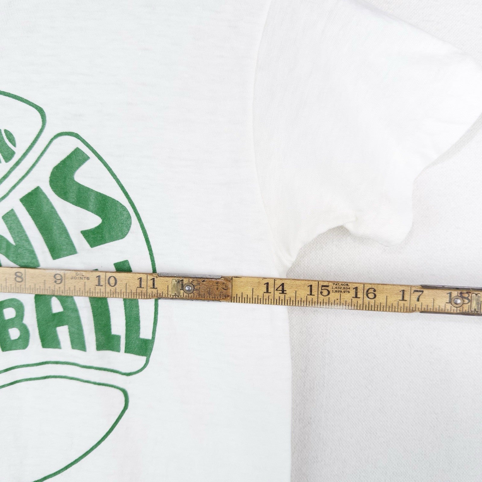 70’s Vtg Tennis Is A Ball Healthknit Single Stitch T-Shirt Small 34-36 Made USA