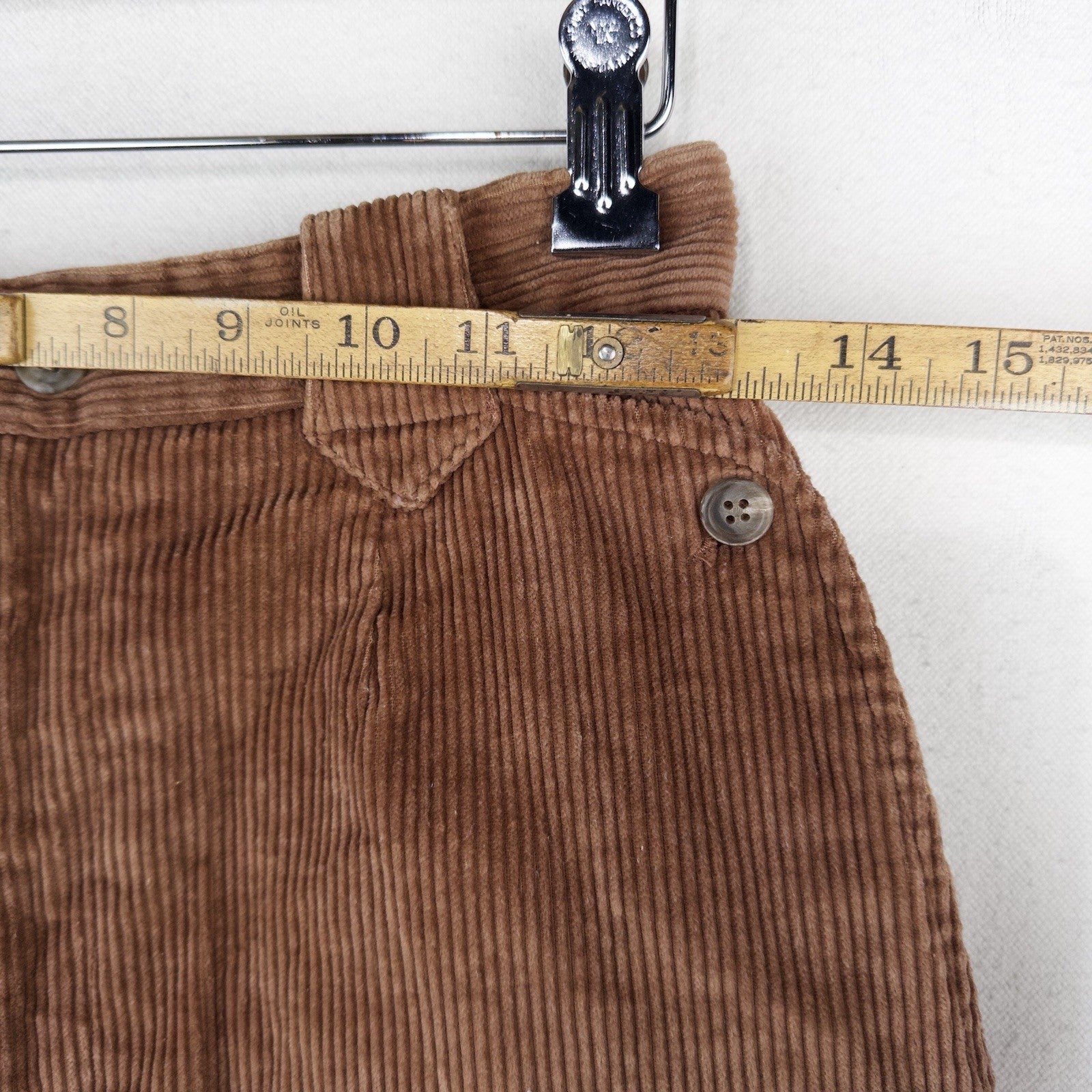 70’s Vtg Ralph Lauren Blue Label Western Brown Corduroy Pants Women's 8 Talon