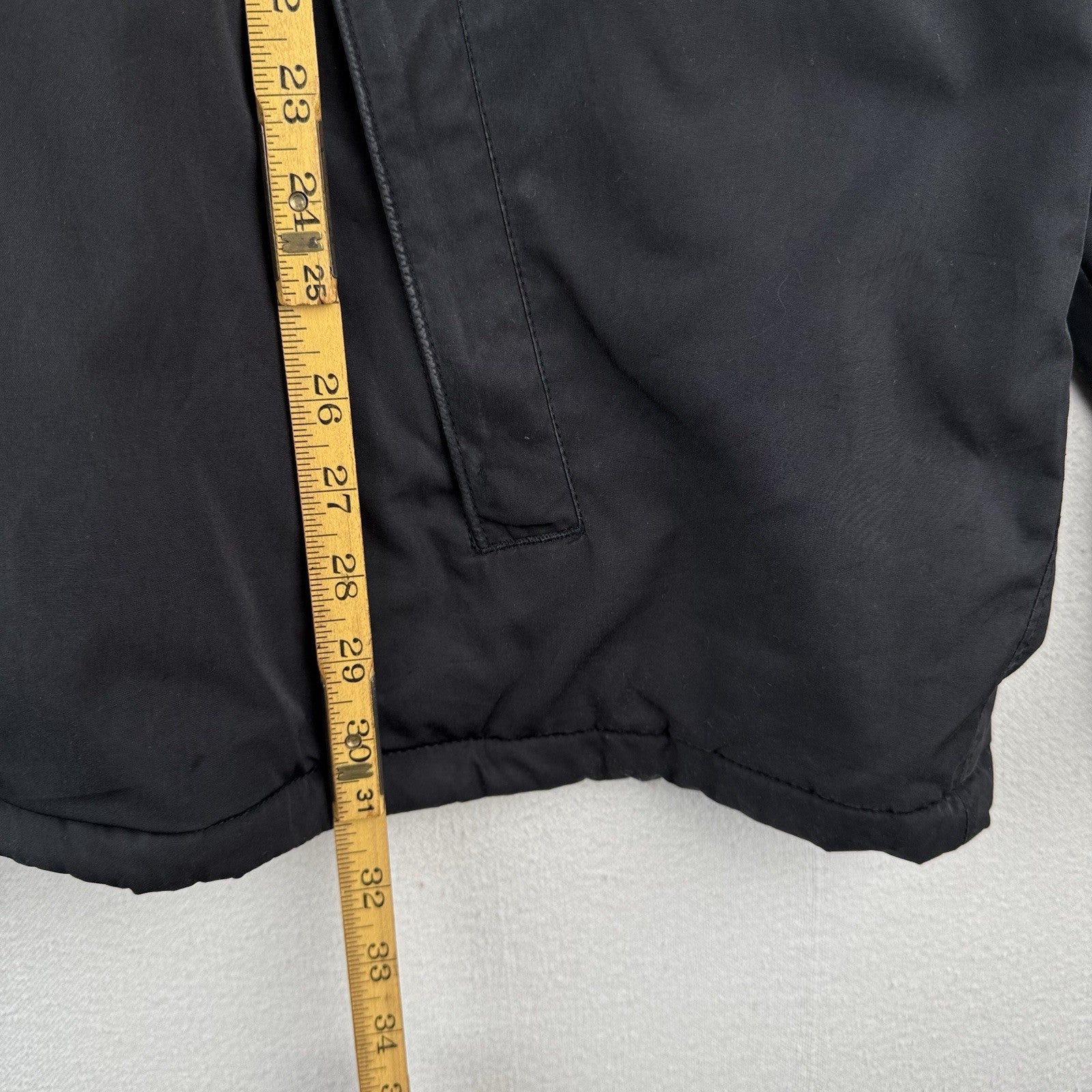 Vtg Polo Ralph Lauren Harrington Jacket Mens 3XB Black Stowaway Hood *Read