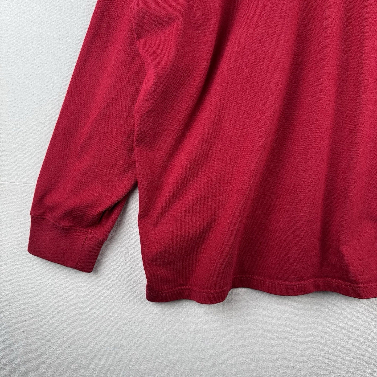 90’s Vintage Polo Ralph Lauren Rugby Men’s 2XL Red Green Pony Quilted Shoulders