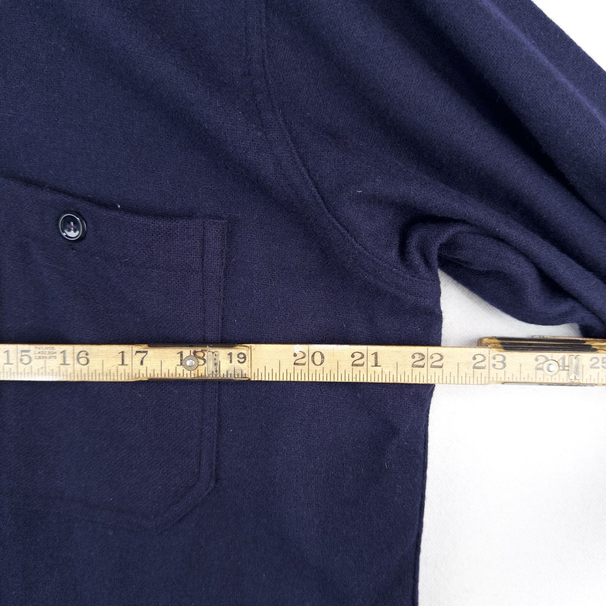 50’s Vintage Military Wool Navy Blue Shirt Elbeco Regulation Men’s 15.5 Large