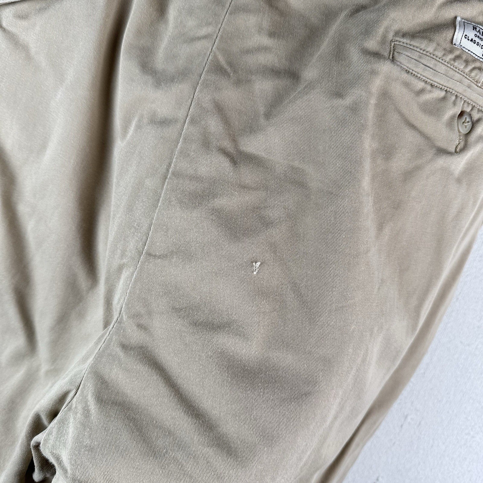 Vtg Polo Ralph Lauren Mens Hammond Pant Pleated Front Classic Chino Fits 38x31