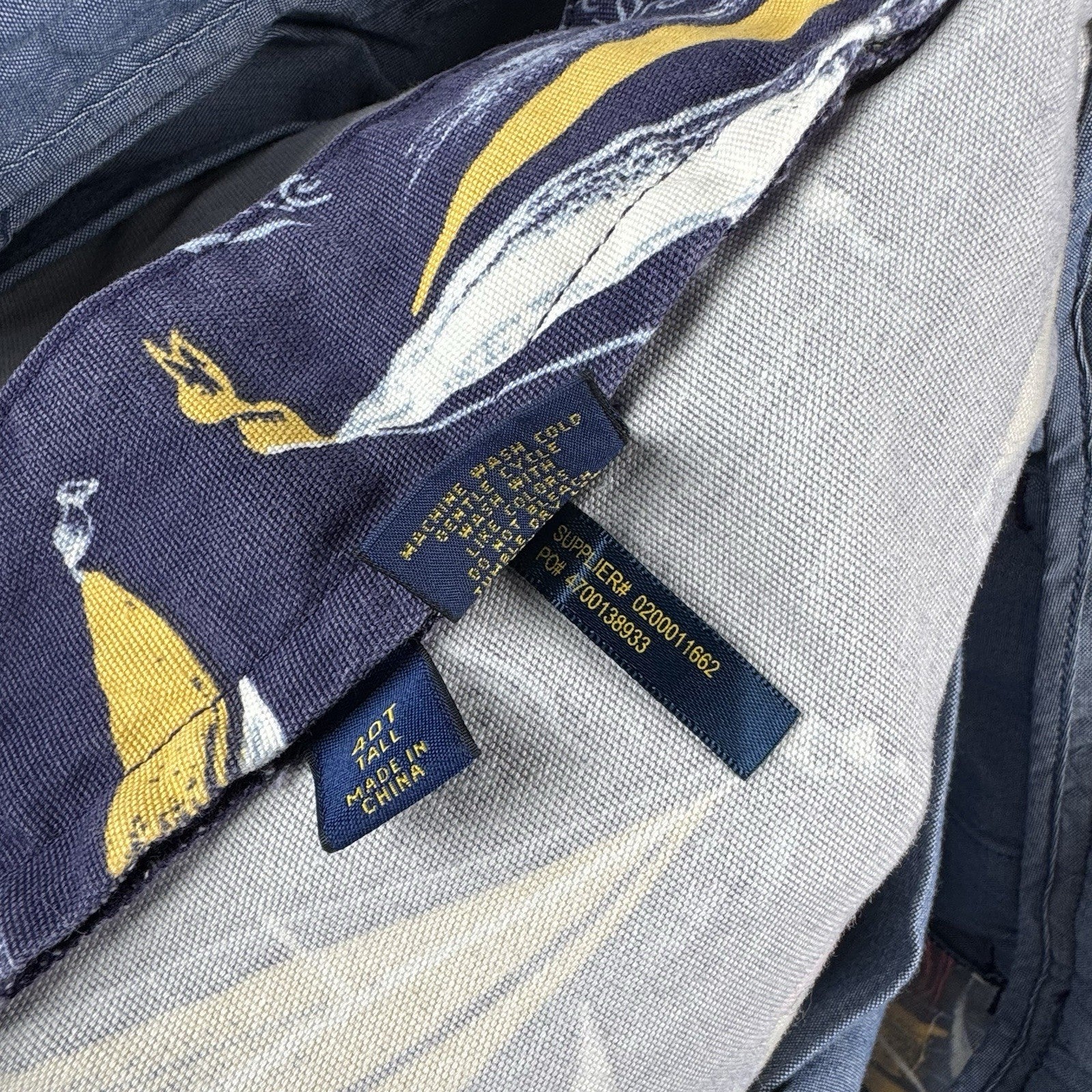 NWT Polo Ralph Lauren Mens Sz 40T Blue Shorts Classic Fit Chino Sailing Nautical