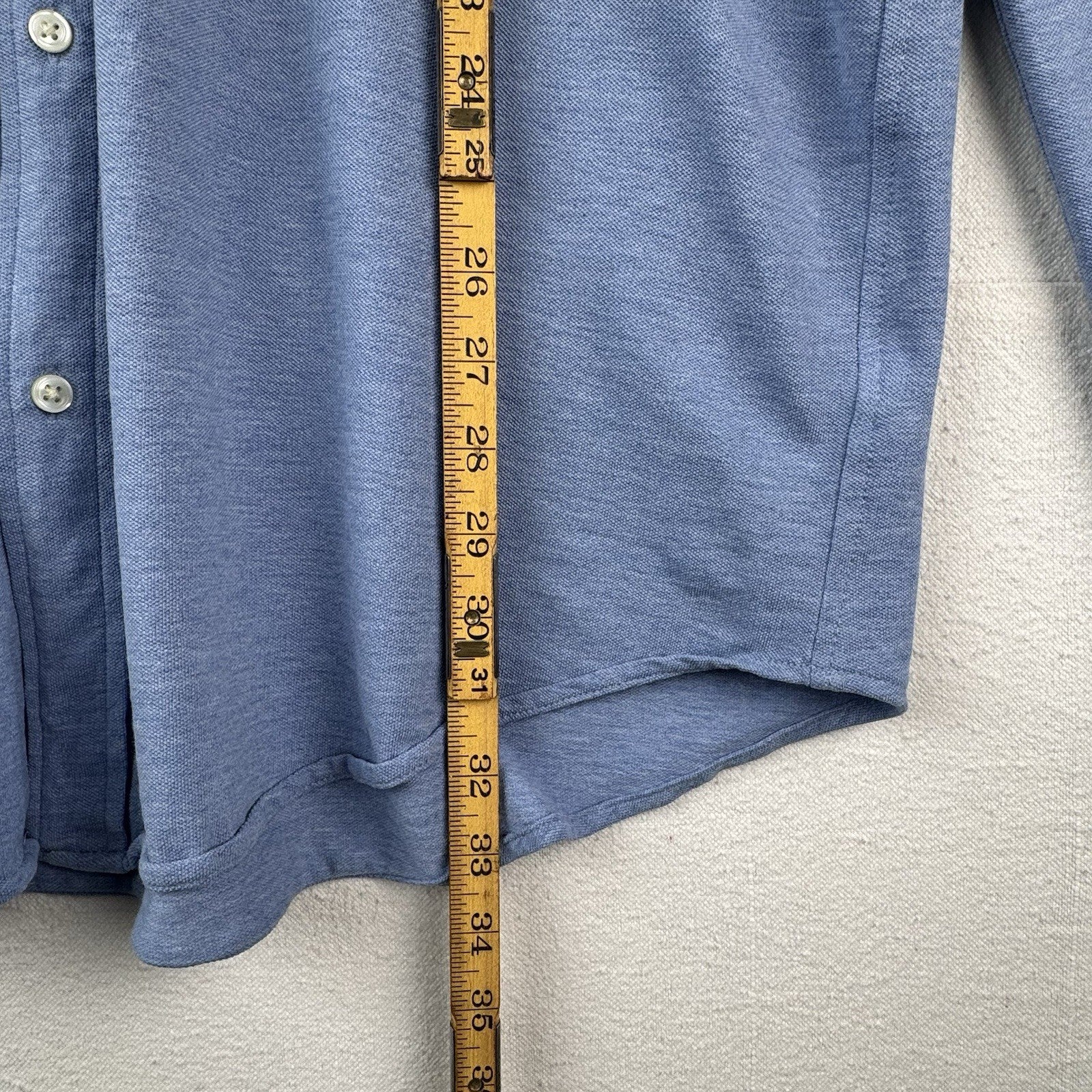 Polo Ralph Lauren Shirt Men’s 2XL Blue Featherweight Mesh Long Sleeve Button Up