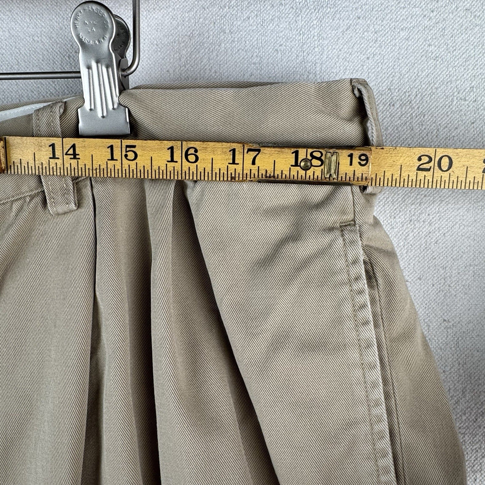 Vtg Polo Ralph Lauren Mens Hammond Pant Pleated Front Classic Chino Fits 38x31