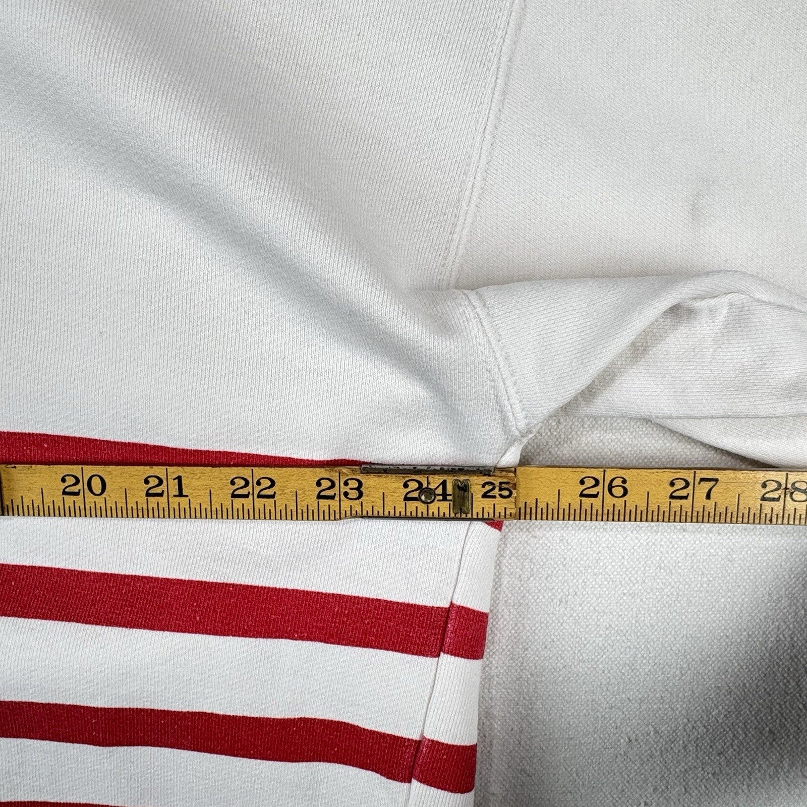 90’s Vtg Gap Red & White Striped Sweatshirt Nautical Flags “Pride” Code XL
