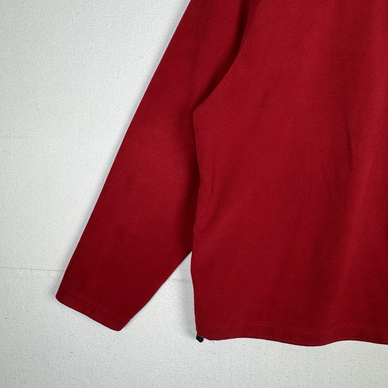 Vintage Gap Fleece 1/4 Zip Long Sleeve Mens XL Red Pullover Shirt Jacket