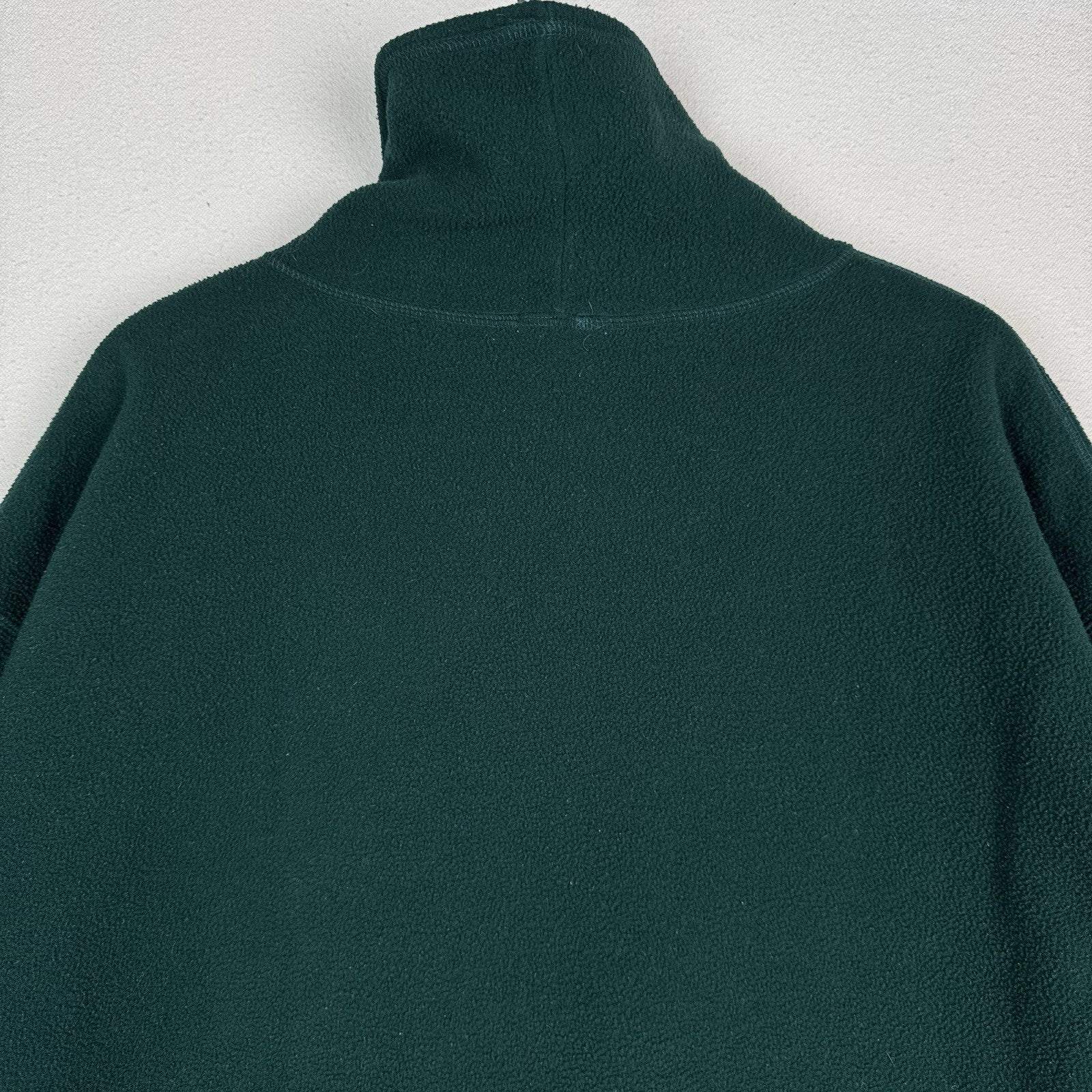 Vintage J Crew Oarsman Green Pullover Fleece Thermal Lined Mockneck Mens XL USA